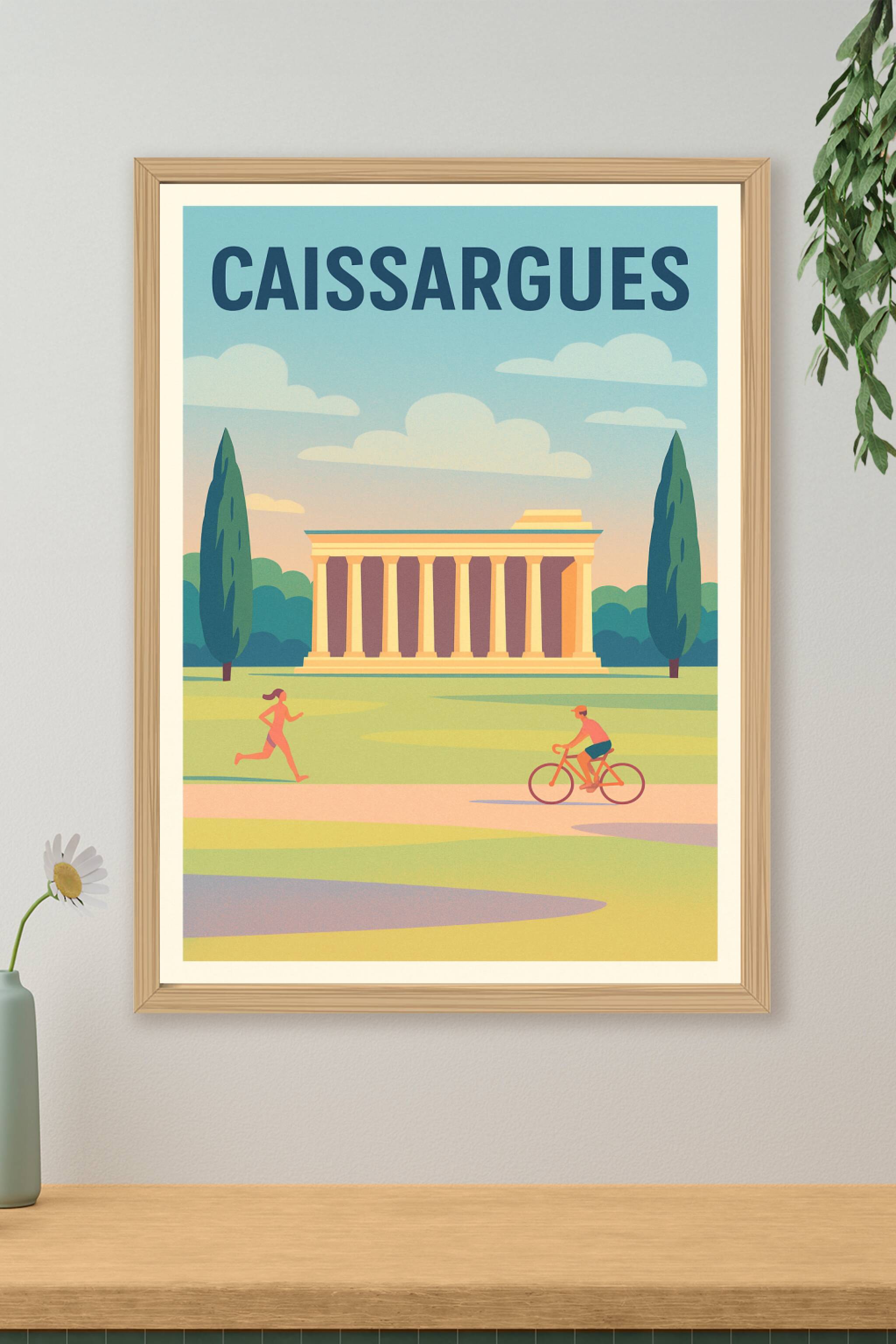 Affiche de Caissargues - Entre nature et patrimoine historique