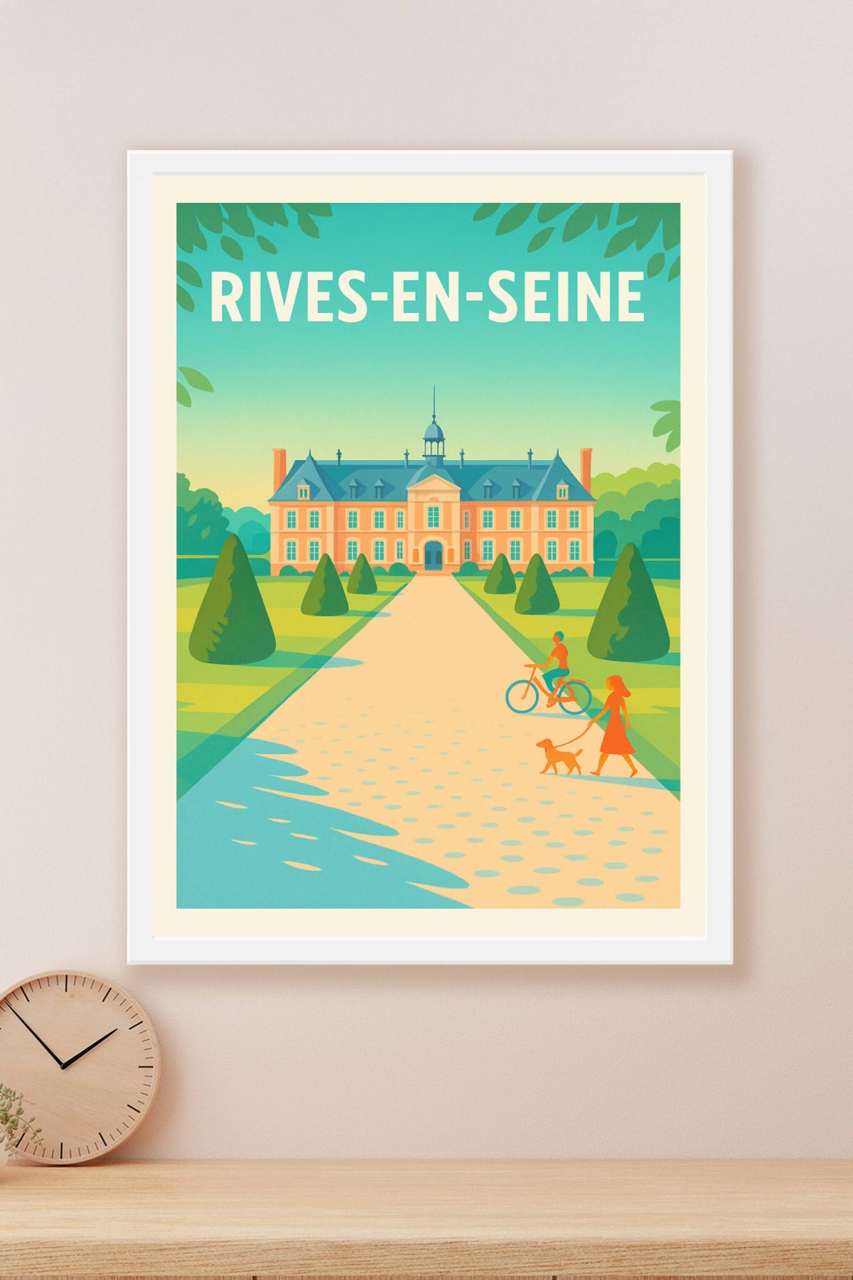Affiche de Rives-en-Seine - Élégance et sérénité au bord de l'eau