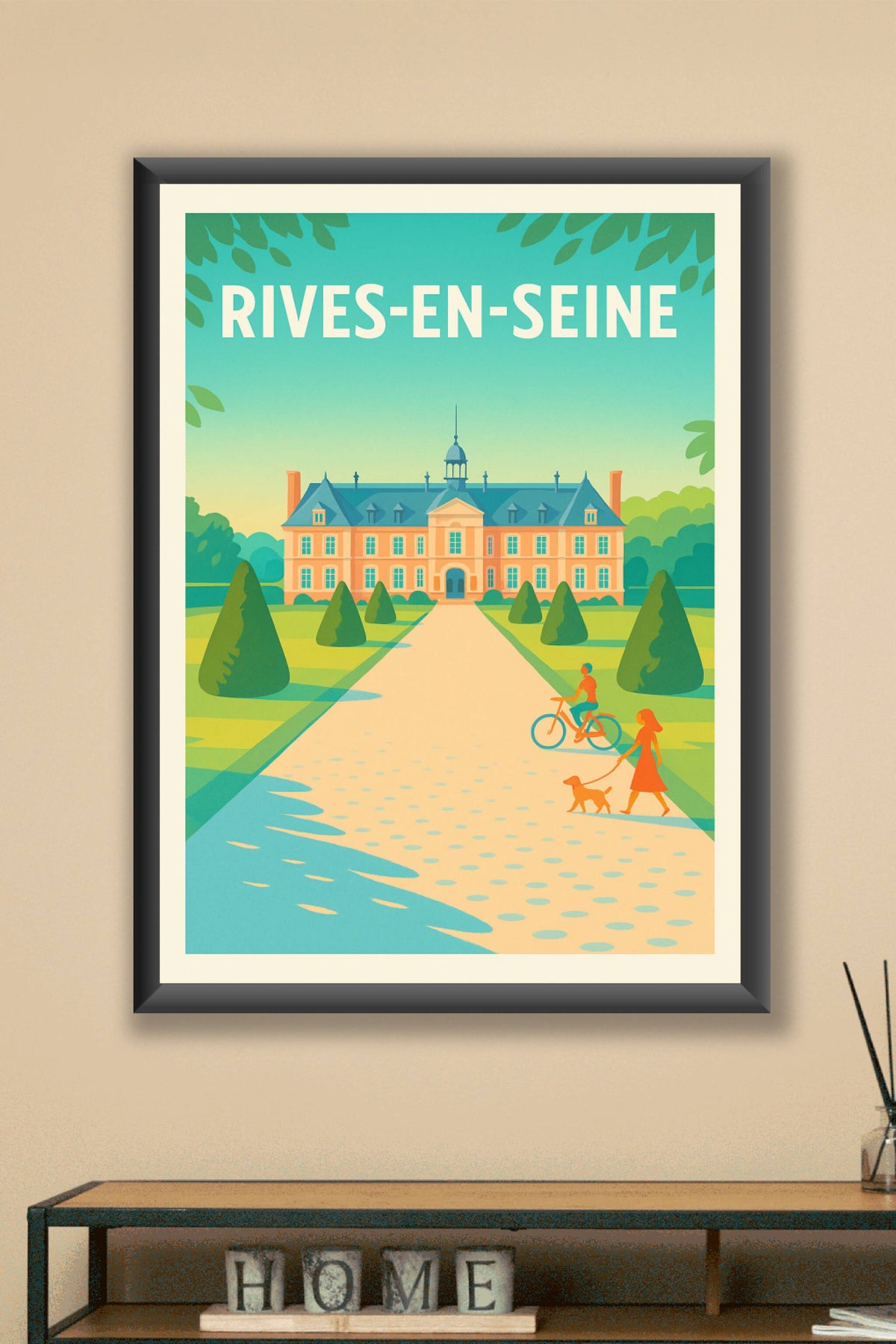 Affiche de Rives-en-Seine - Élégance et sérénité au bord de l'eau