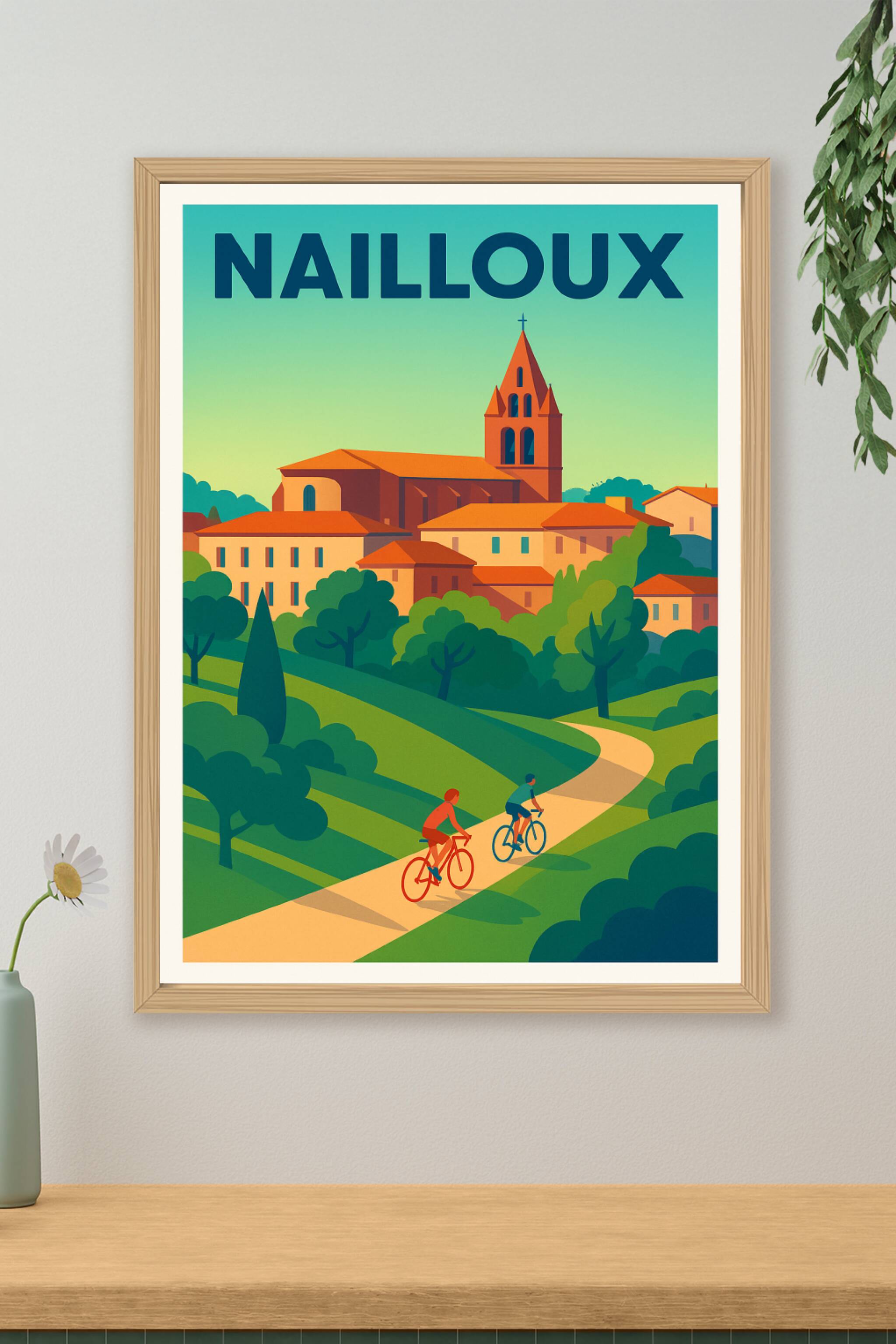 Affiche de Nailloux - Évasion à vélo au cœur de la nature