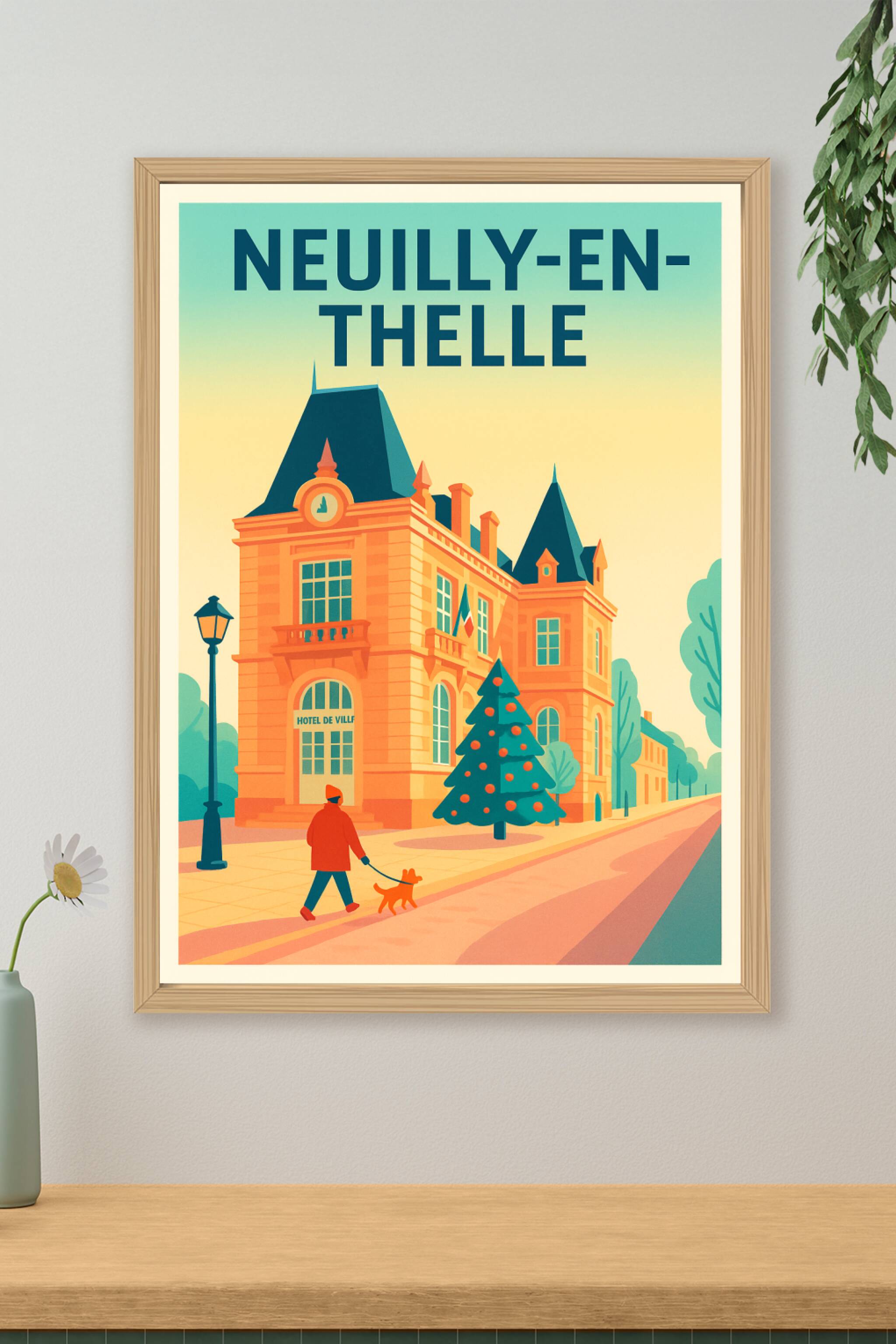 Affiche de Neuilly-en-Thelle - Charme hivernal au cœur du village