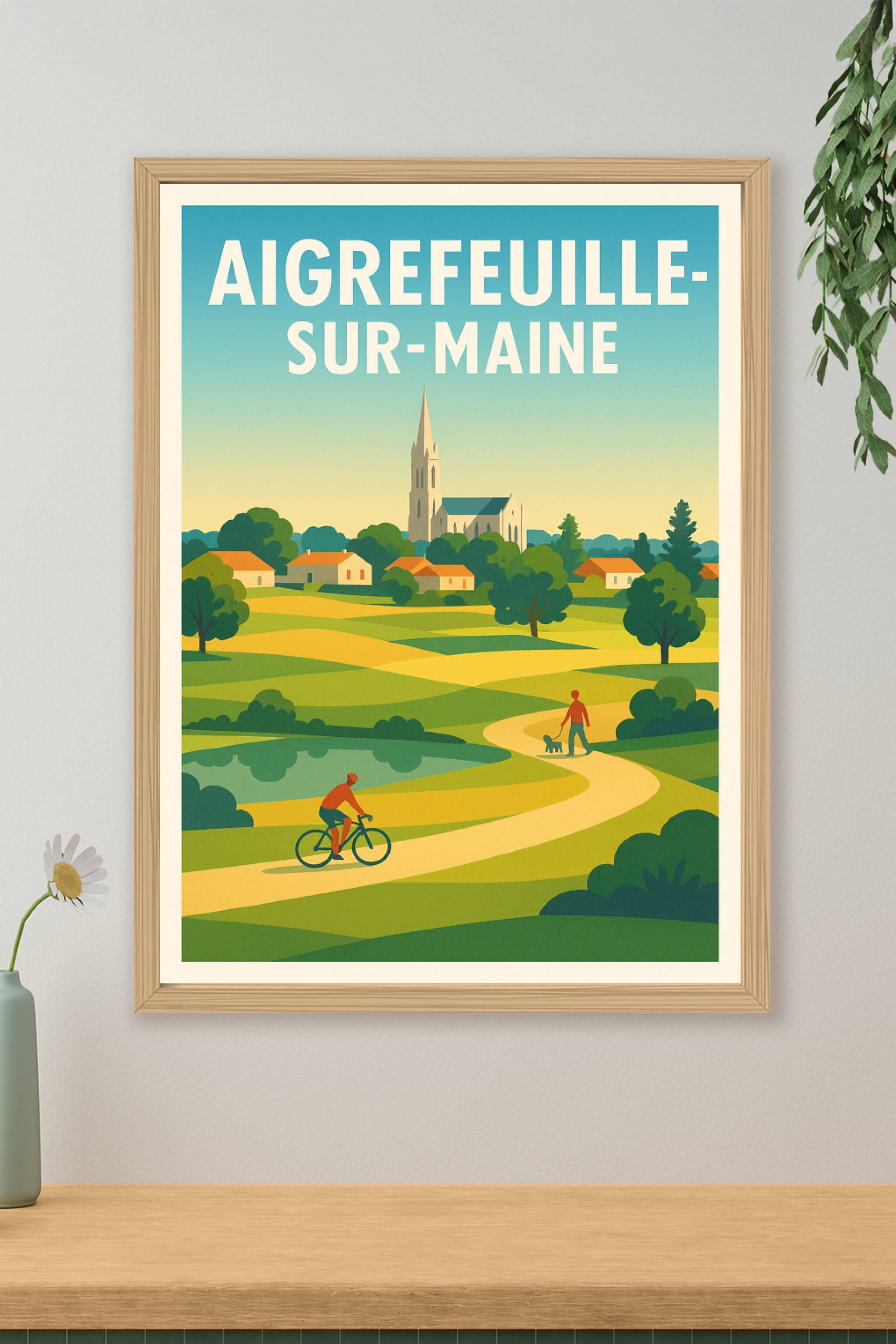 Affiche de Aigrefeuille-sur-Maine - Escapade bucolique au cœur de la campagne