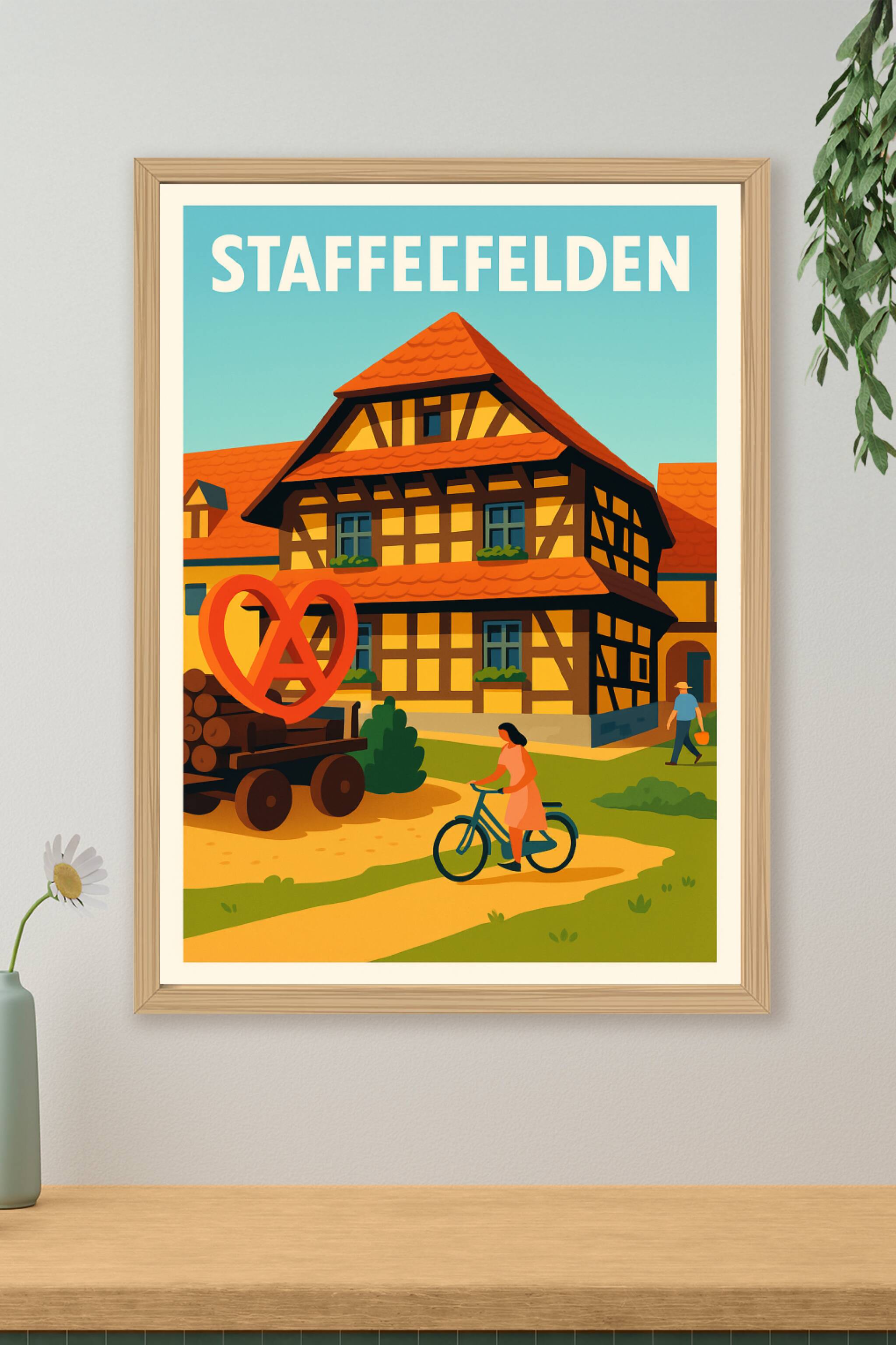 Affiche de Staffelfelden - Charme et tradition au cœur de l'Alsace