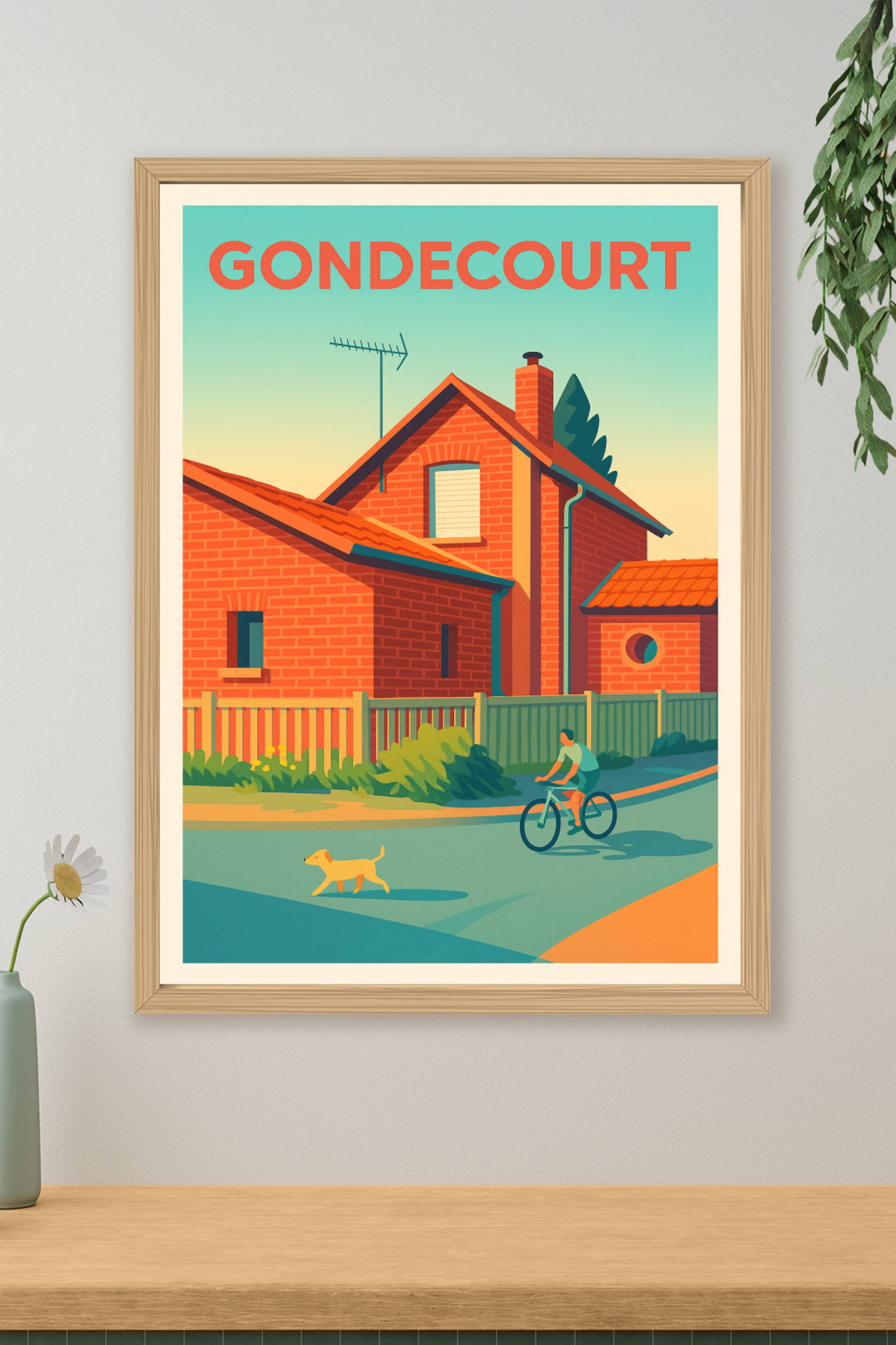 Affiche de Gondecourt - Un instant de vie paisible