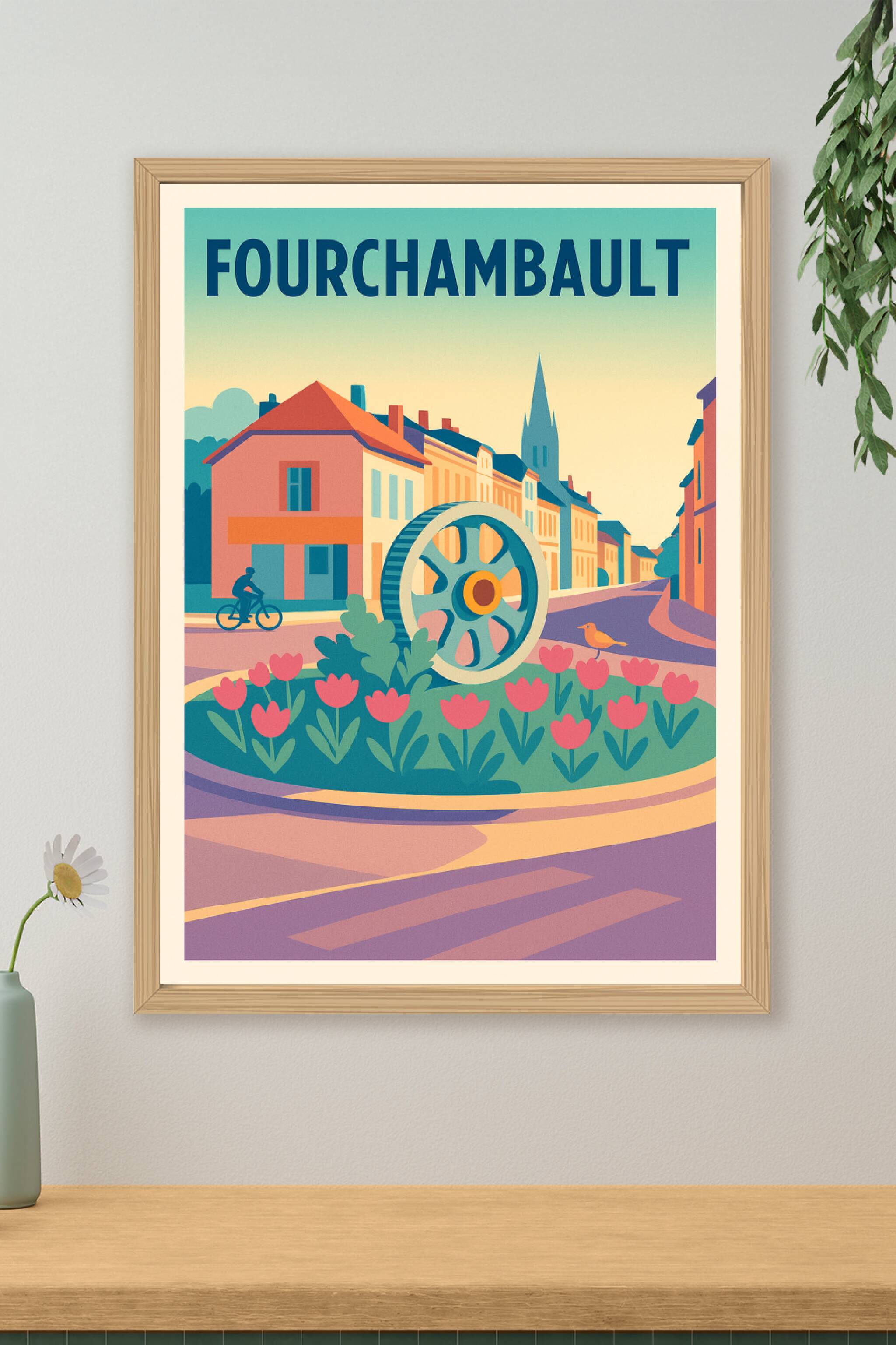 Affiche de Fourchambault - Charme et couleurs en ville