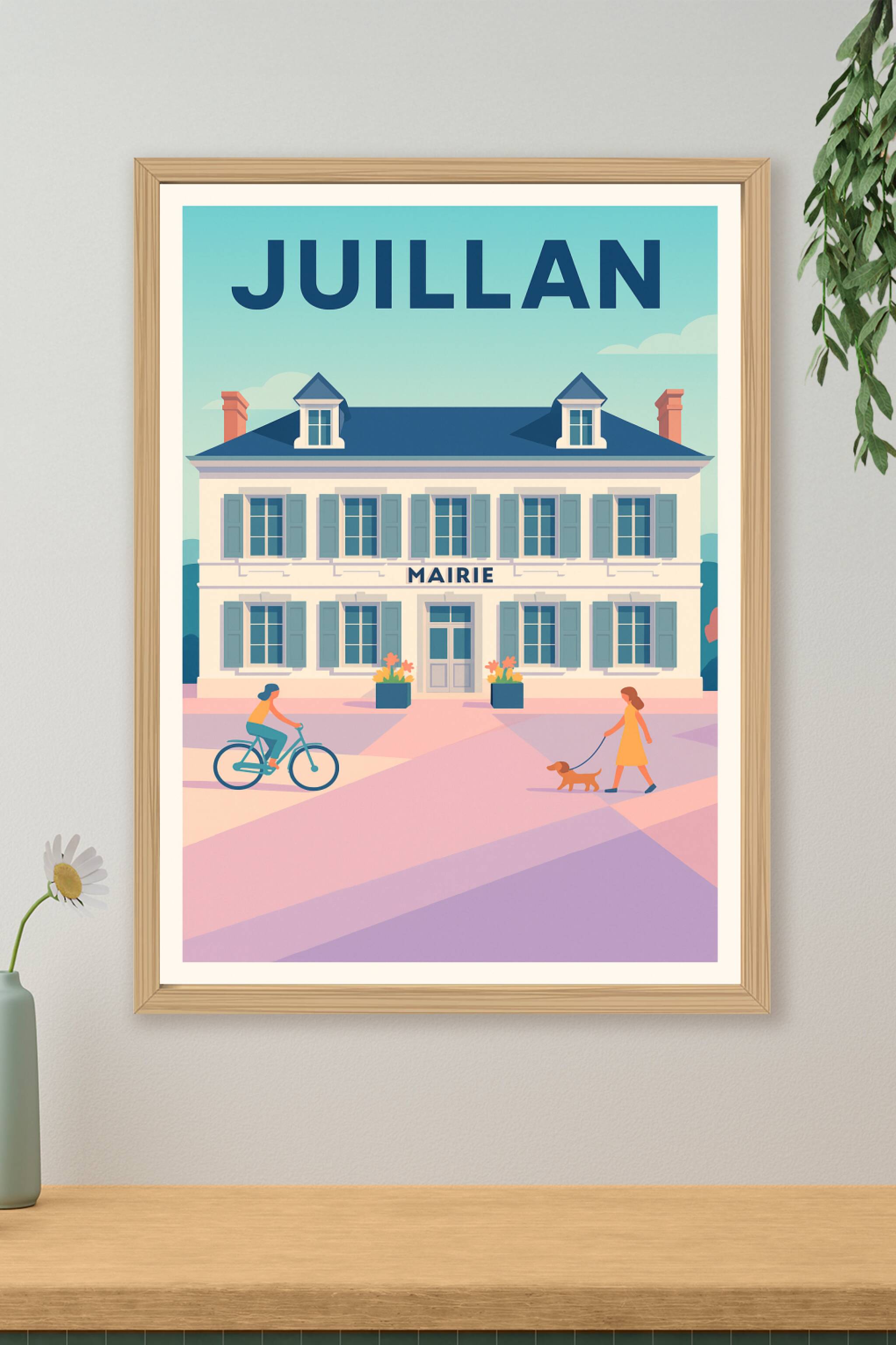 Affiche de Juillan - Charme paisible en façades élégantes