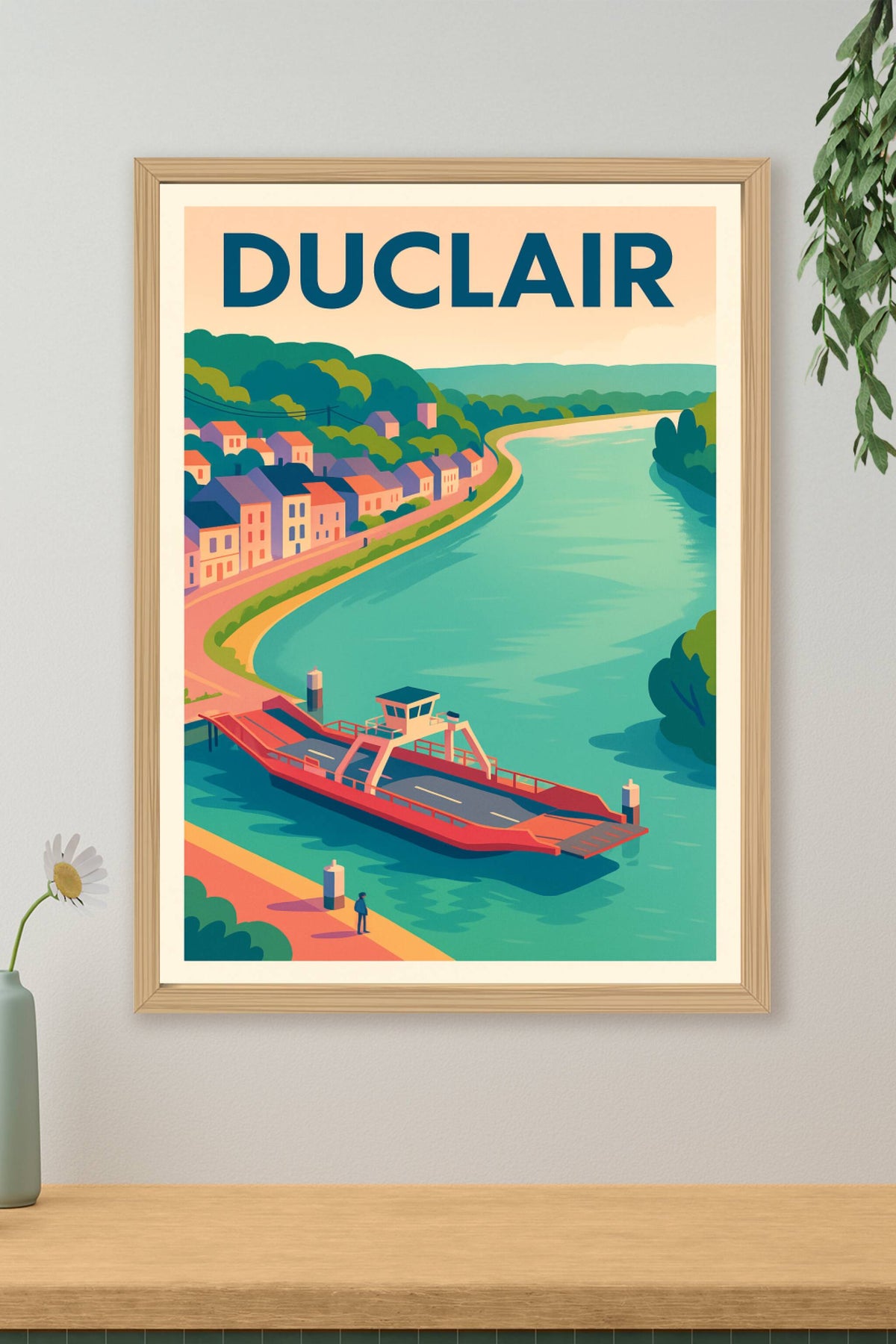 Affiche de Duclair - L'élégance paisible de la vallée de la Seine