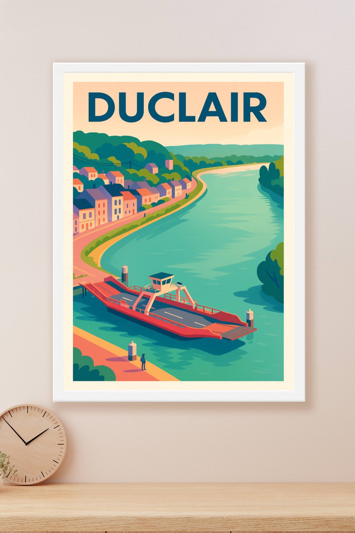 Affiche de Duclair - L'élégance paisible de la vallée de la Seine