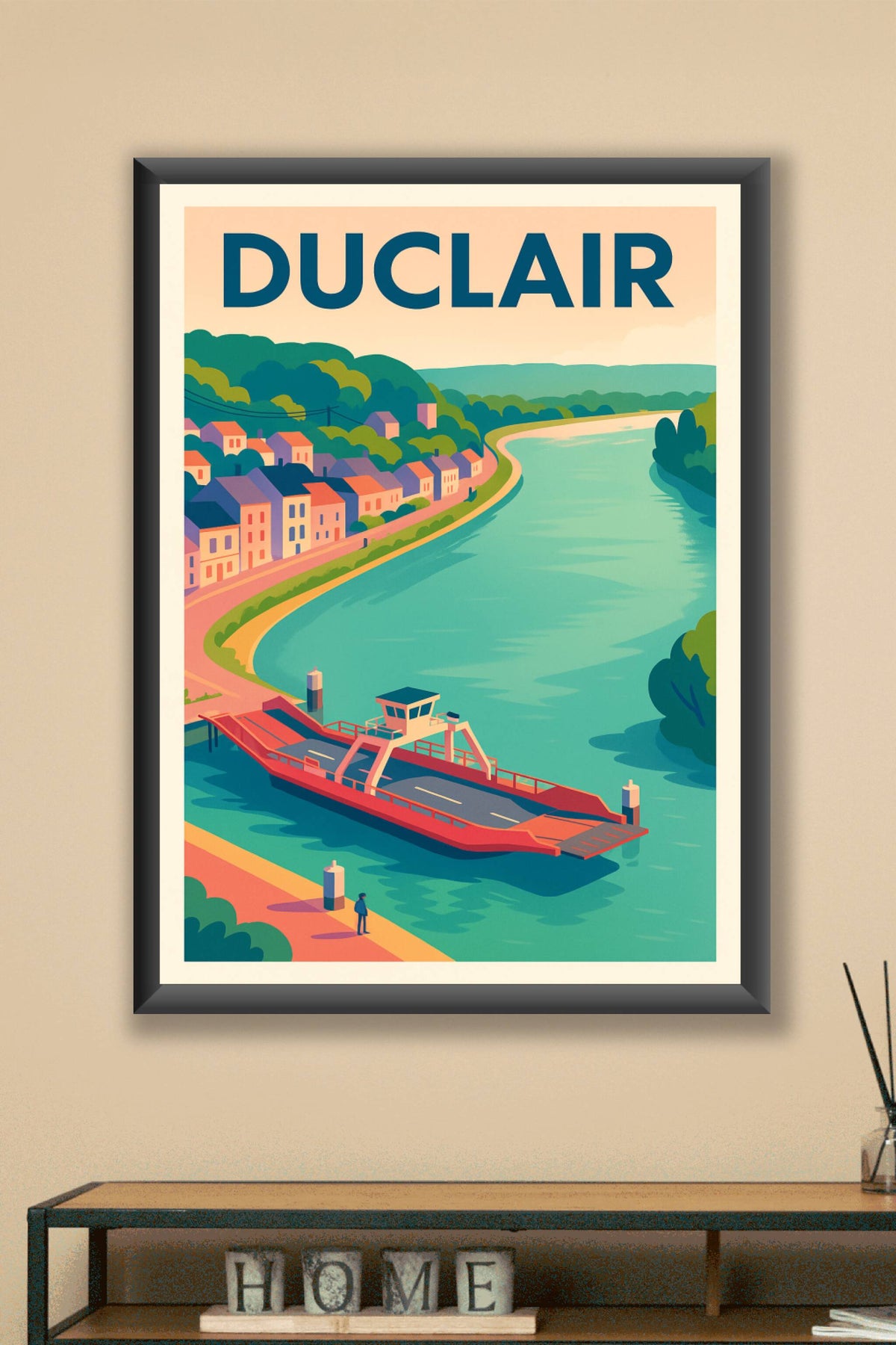 Affiche de Duclair - L'élégance paisible de la vallée de la Seine