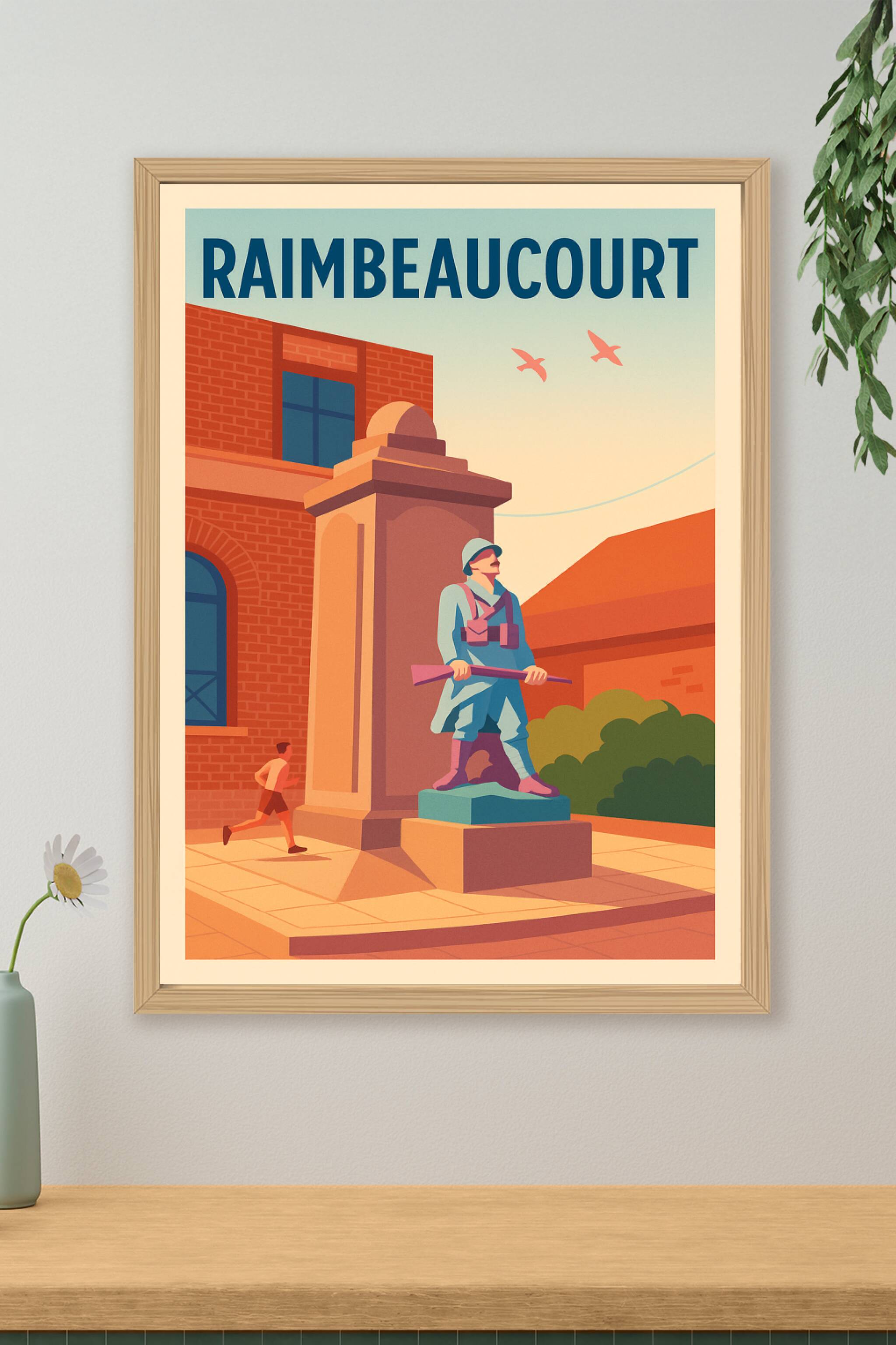 Affiche de Raimbeaucourt - Hommage et Mémoire à travers son monument