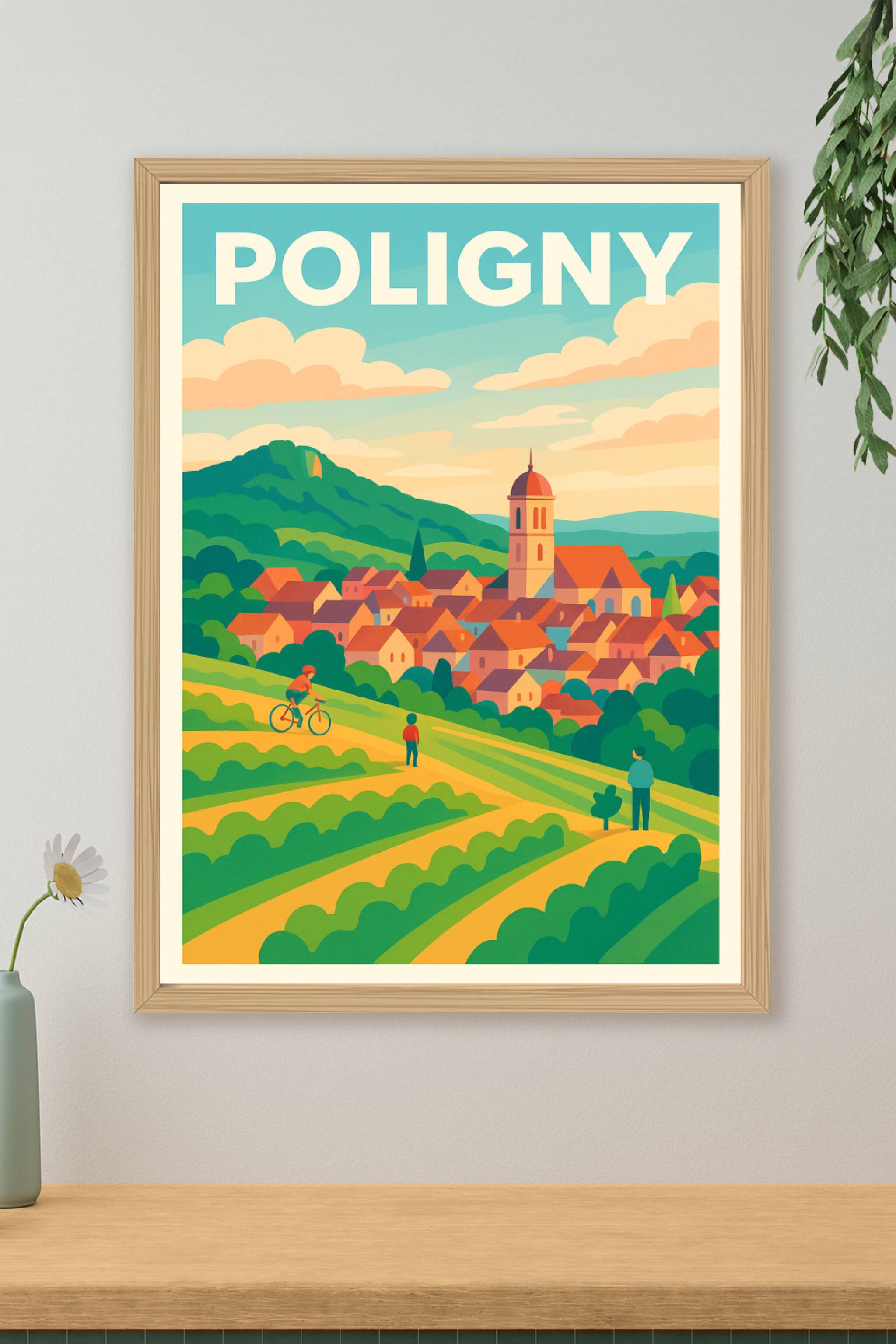 Affiche de Poligny - Charme bucolique au cœur du Jura