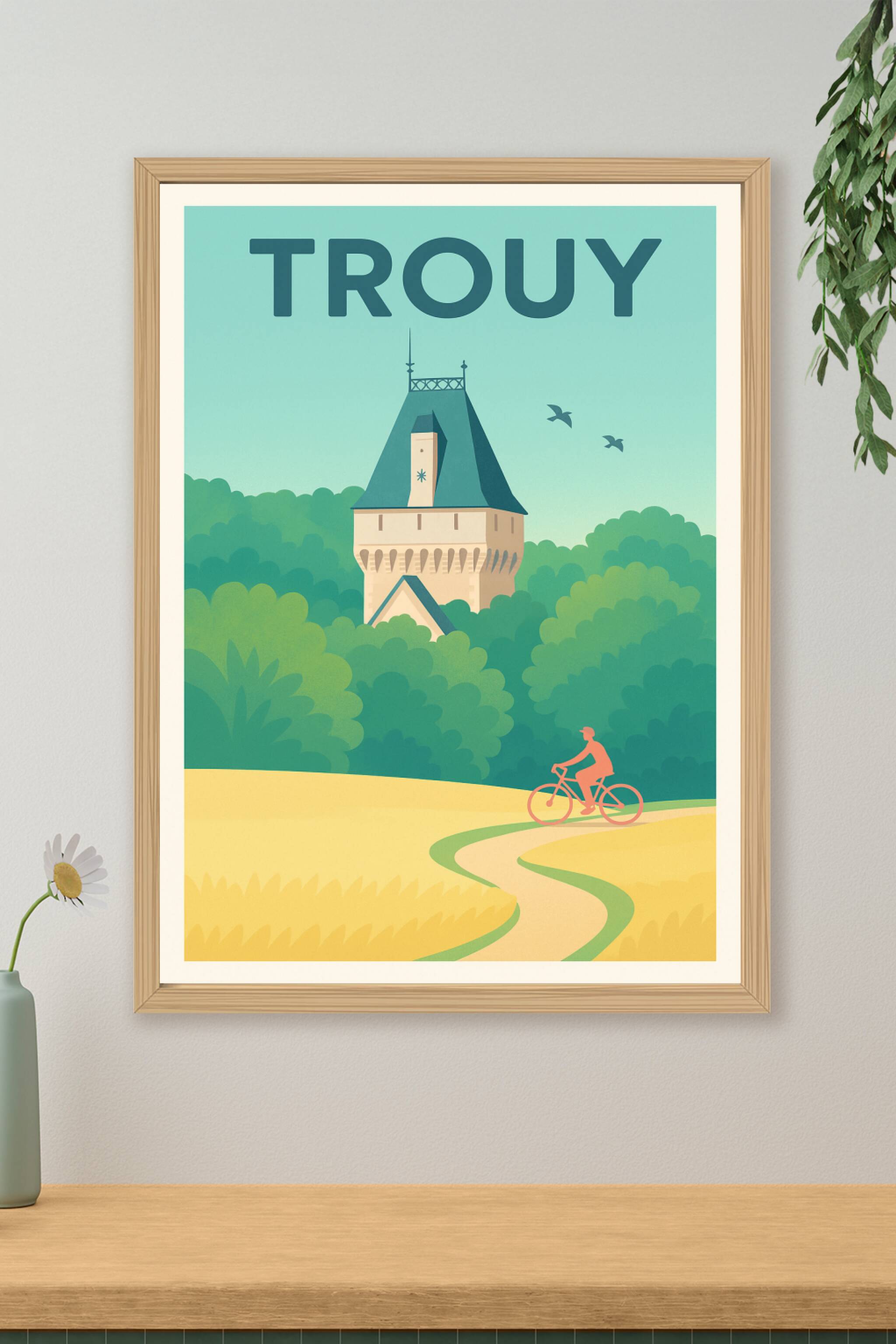 Affiche de Trouy - L'évasion champêtre à vélo