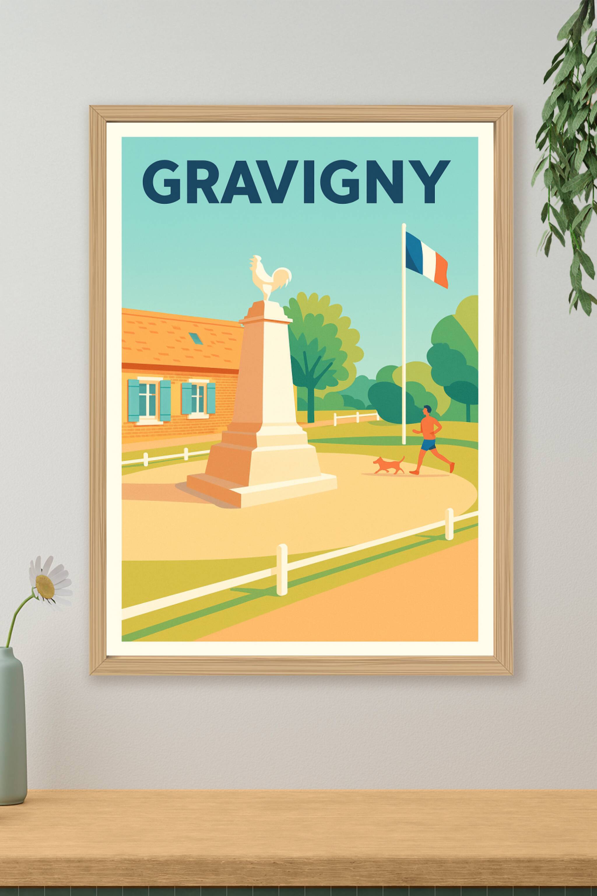 Affiche de Gravigny - Charme et sérénité à la française