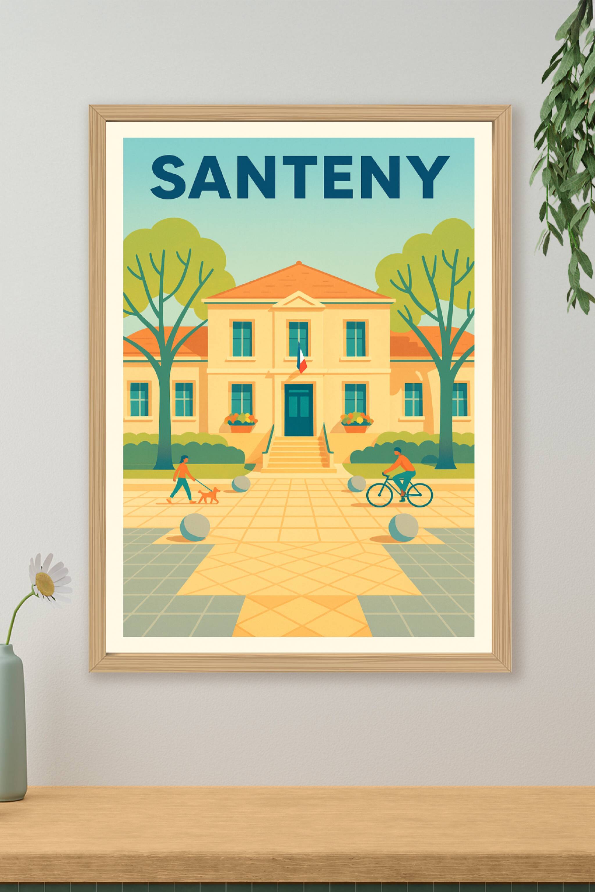 Affiche de Santeny - Charme paisible et vie locale