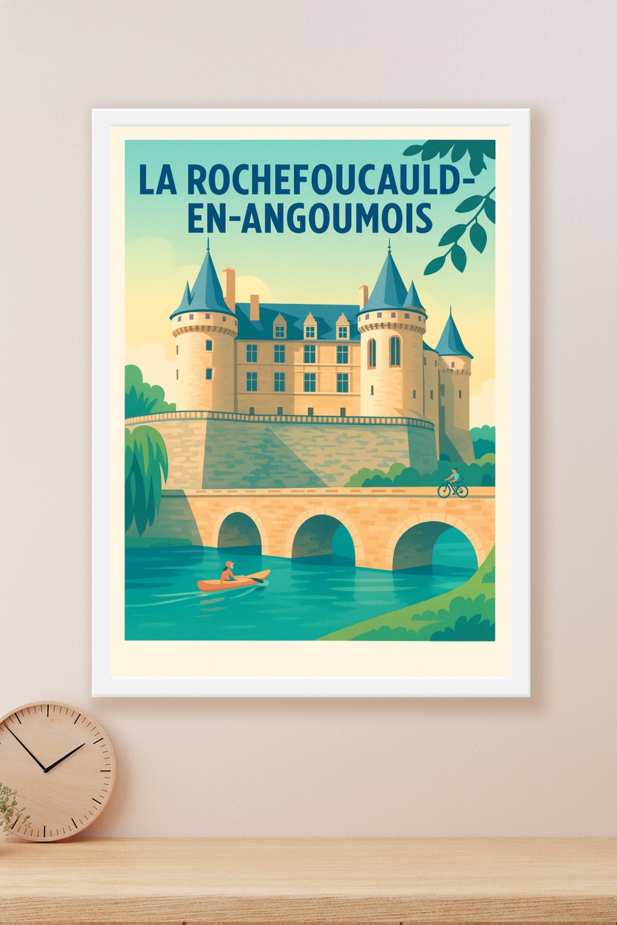 Affiche de La Rochefoucauld-en-Angoumois - Charme et histoire au fil de l'eau