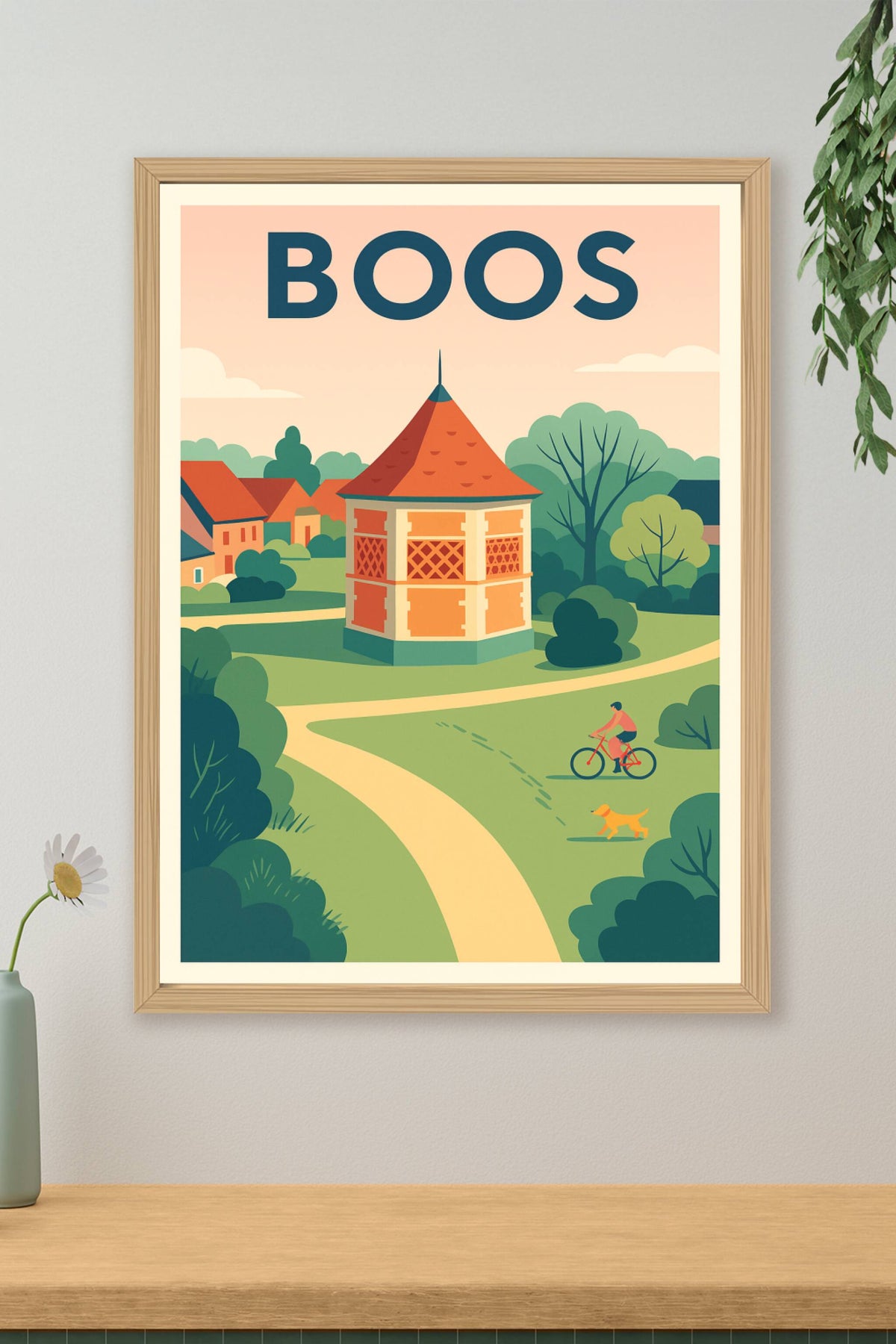 Affiche de Boos - Charme et tranquillité campagnarde