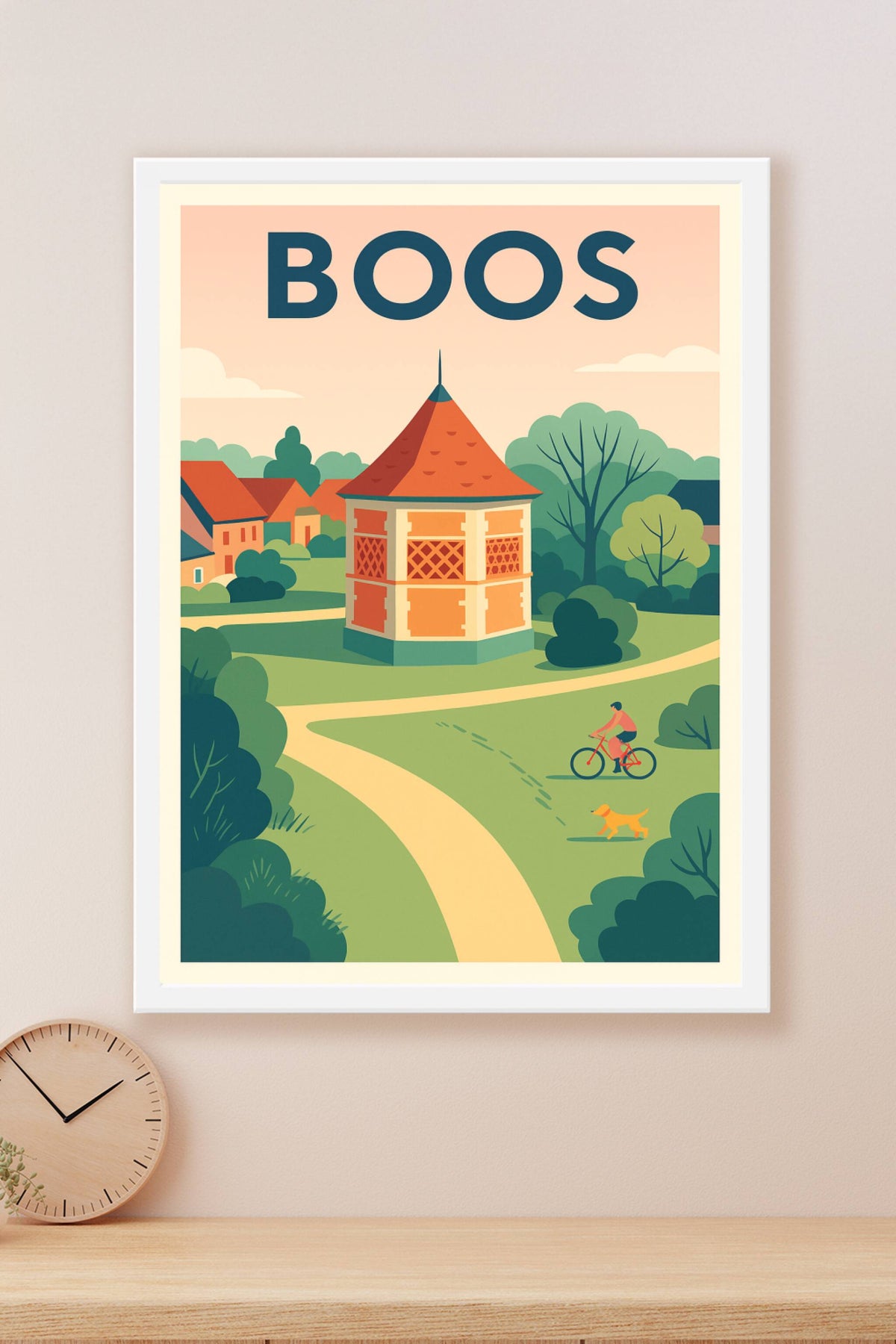 Affiche de Boos - Charme et tranquillité campagnarde