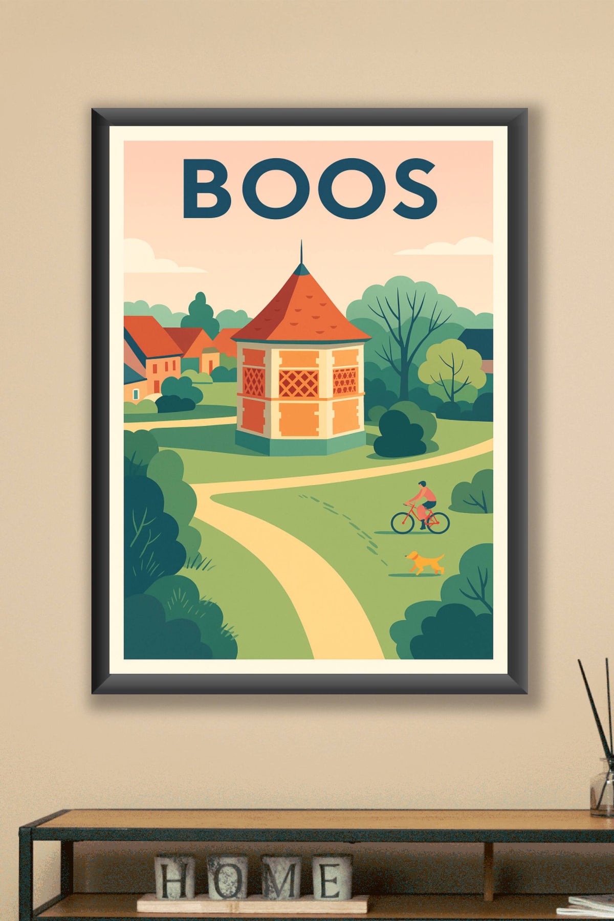 Affiche de Boos - Charme et tranquillité campagnarde