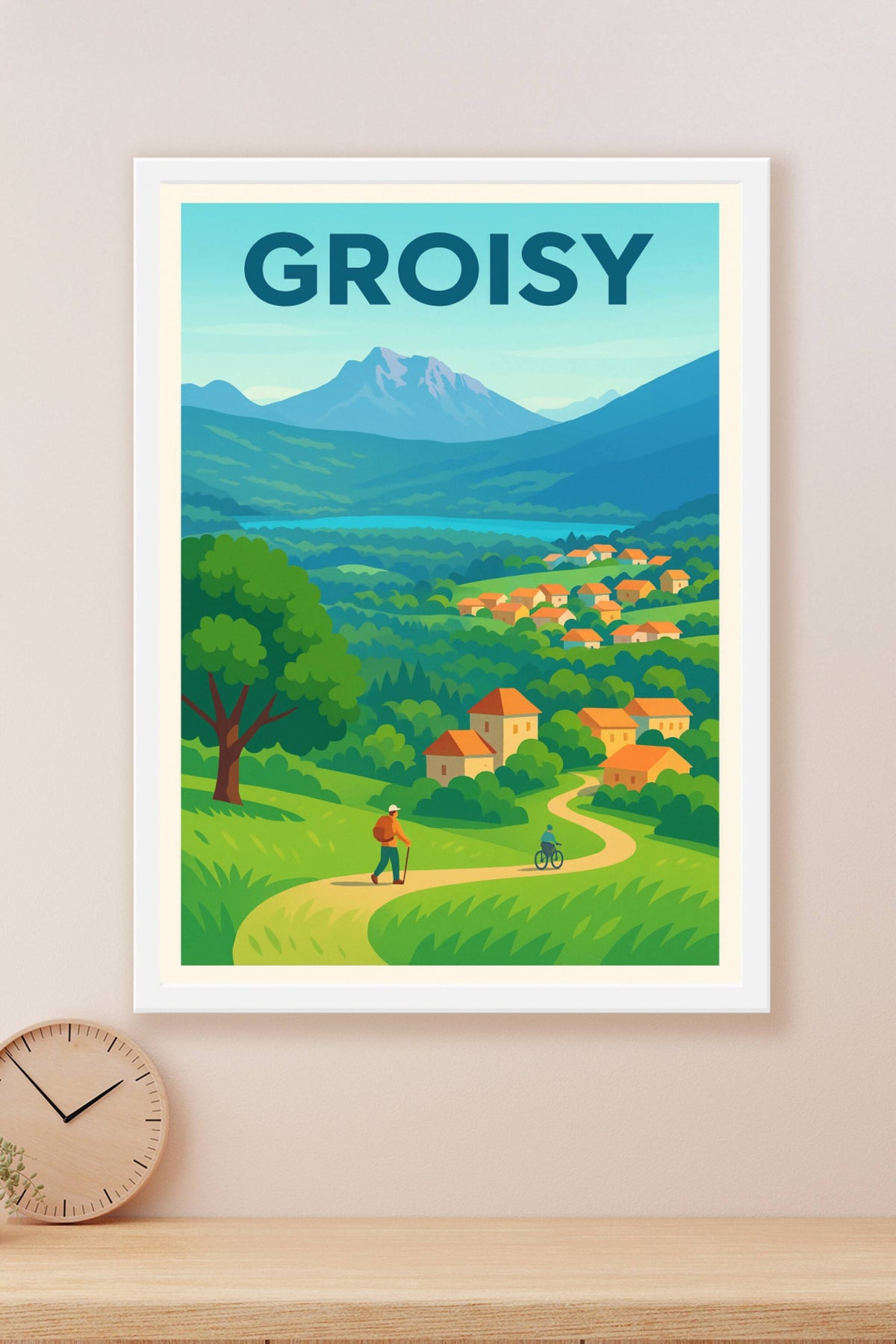 Affiche de Groisy - Évasion au cœur des montagnes verdoyantes
