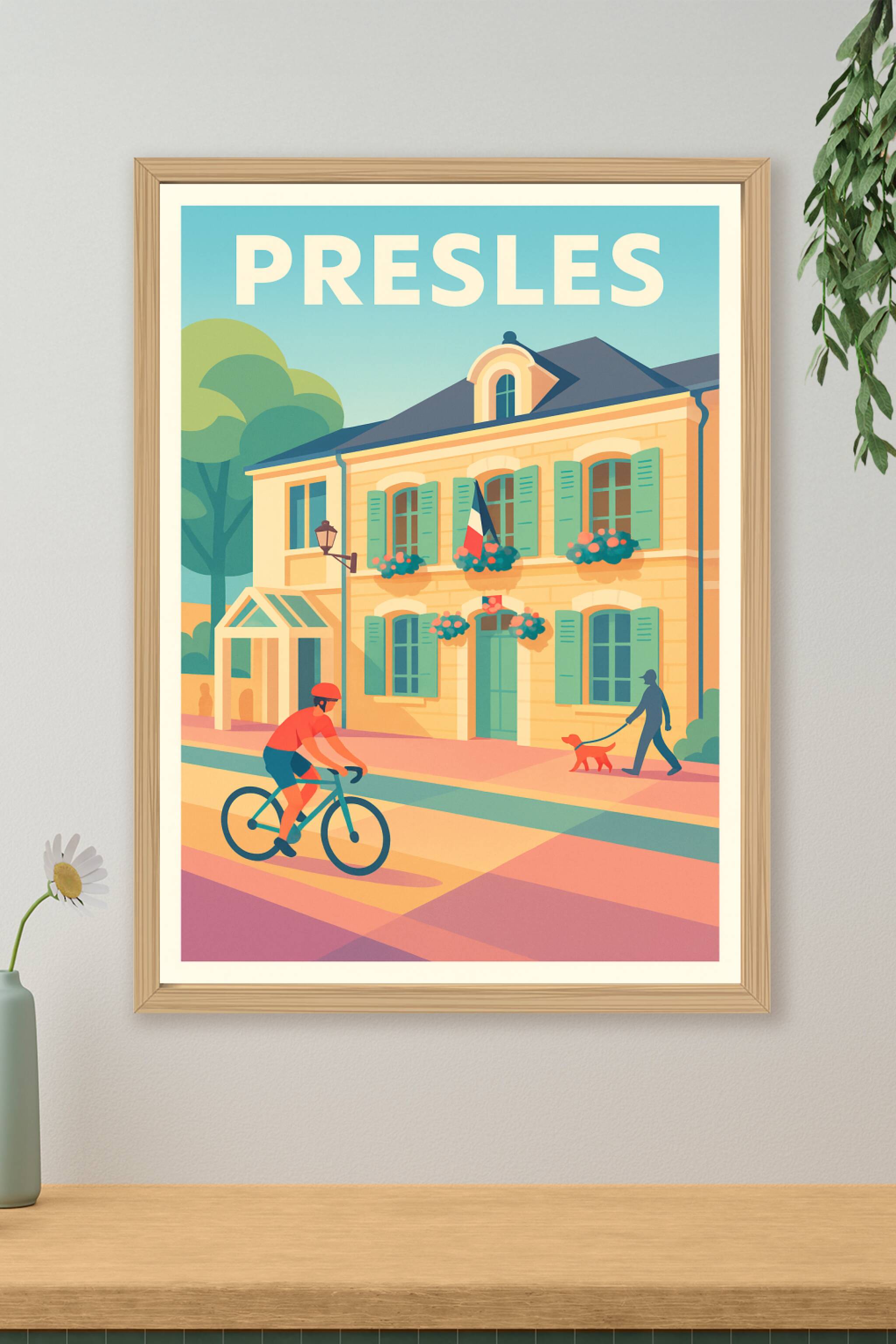 Affiche de Presles - Charme et douceur d'une ville paisible