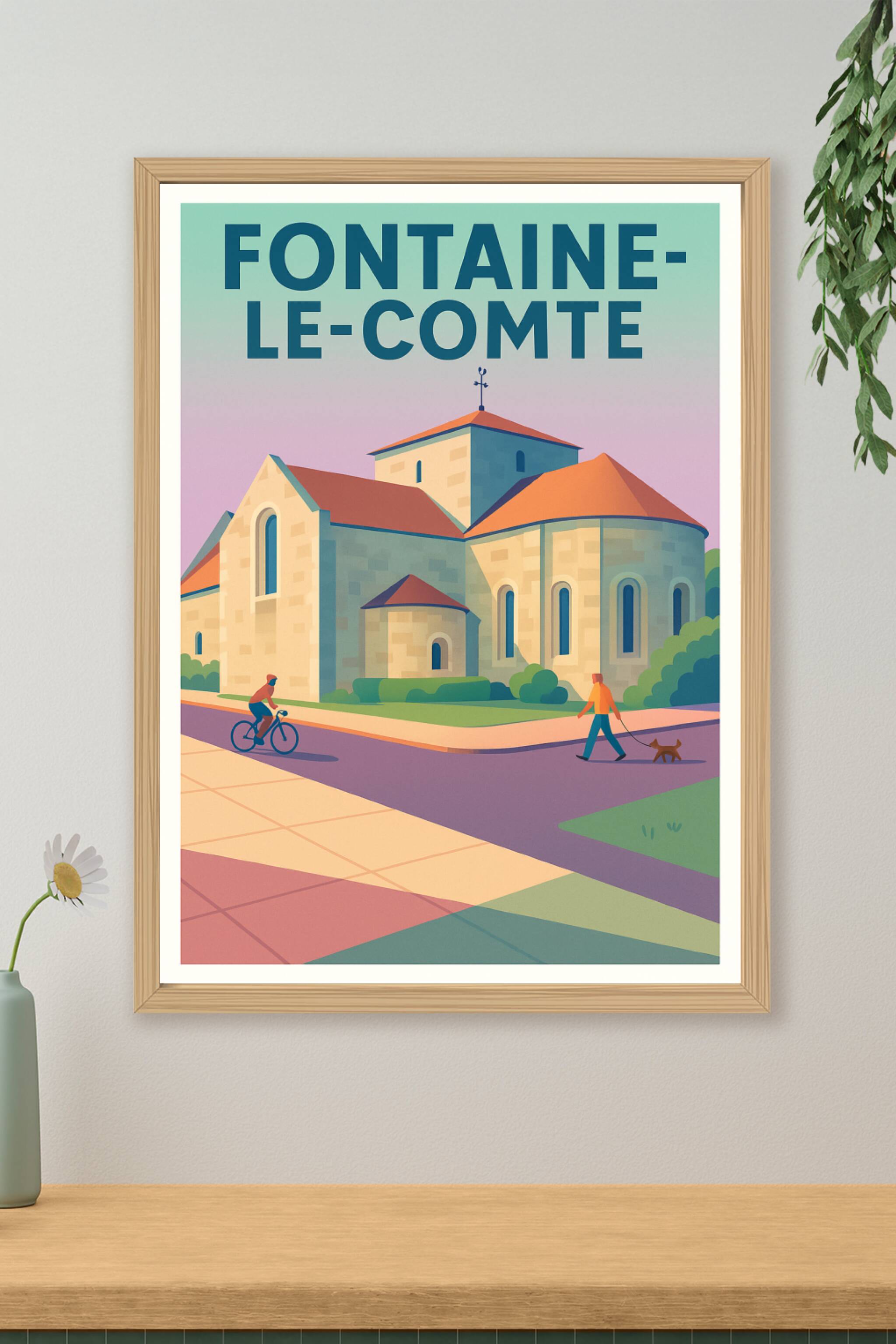 Affiche de Fontaine-le-Comte - Charme et douceur de vie à l'horizon