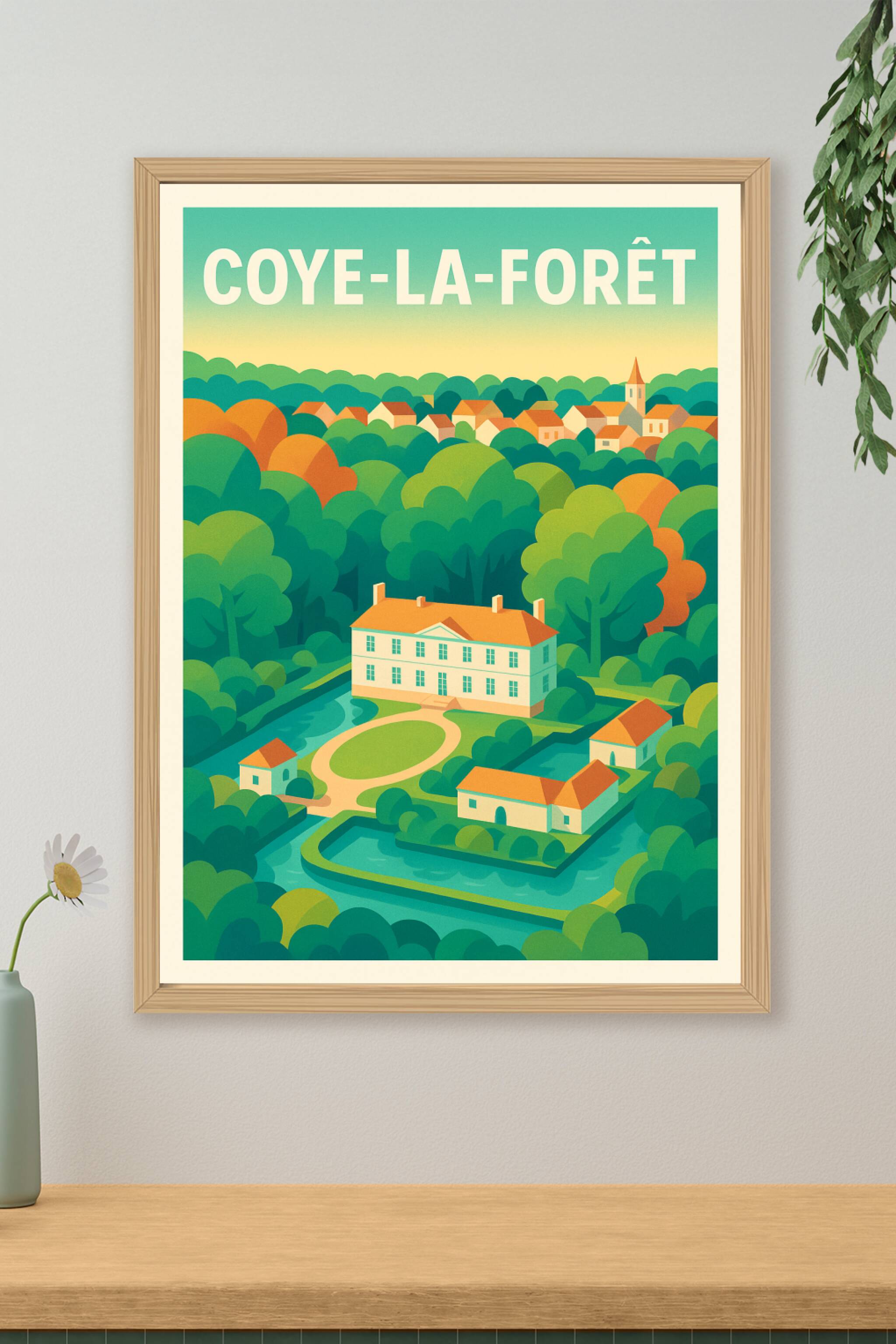 Affiche de Coye-la-Forêt - Évasion bucolique et charme intemporel