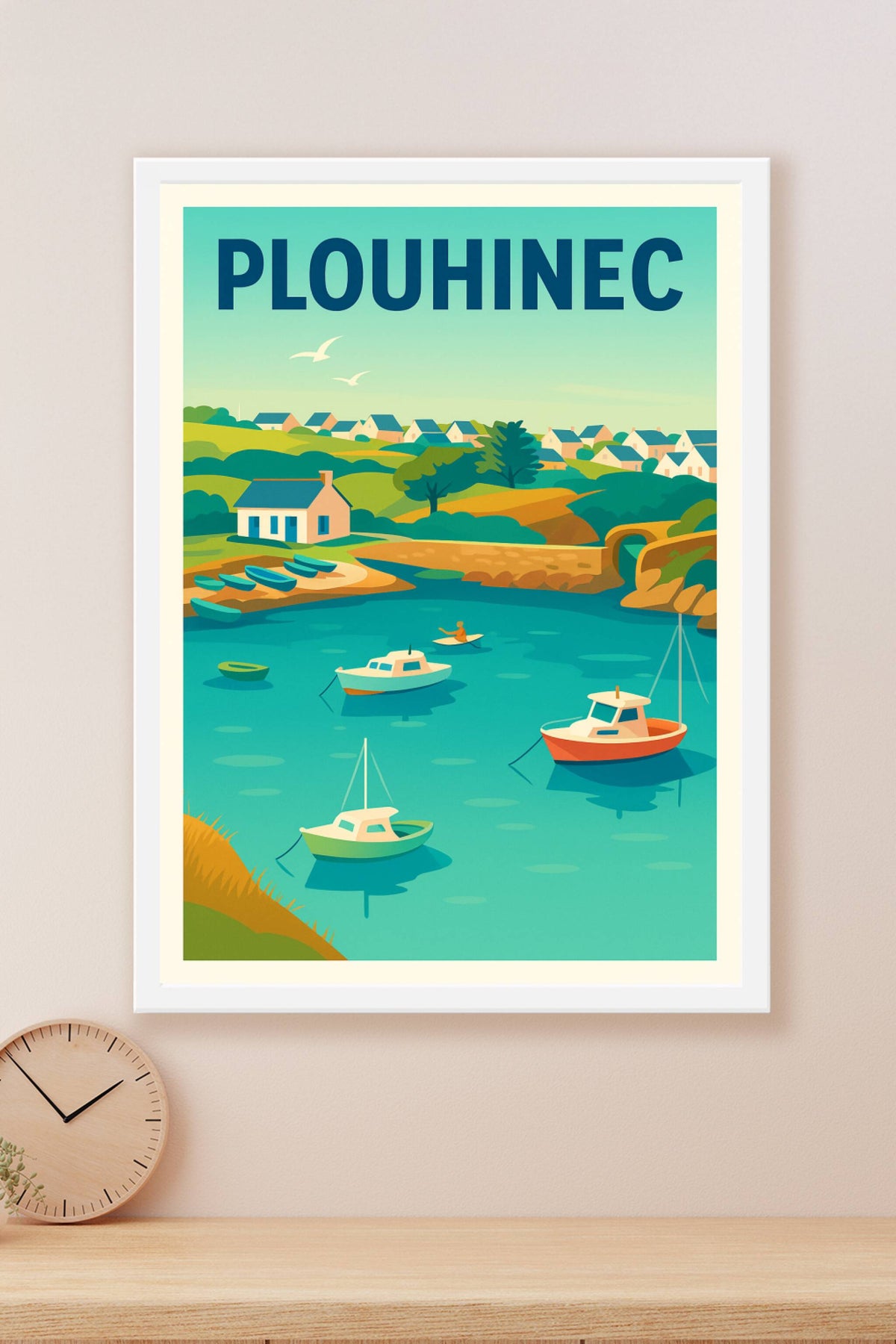 Affiche de Plouhinec - Charme maritime et paysages paisibles