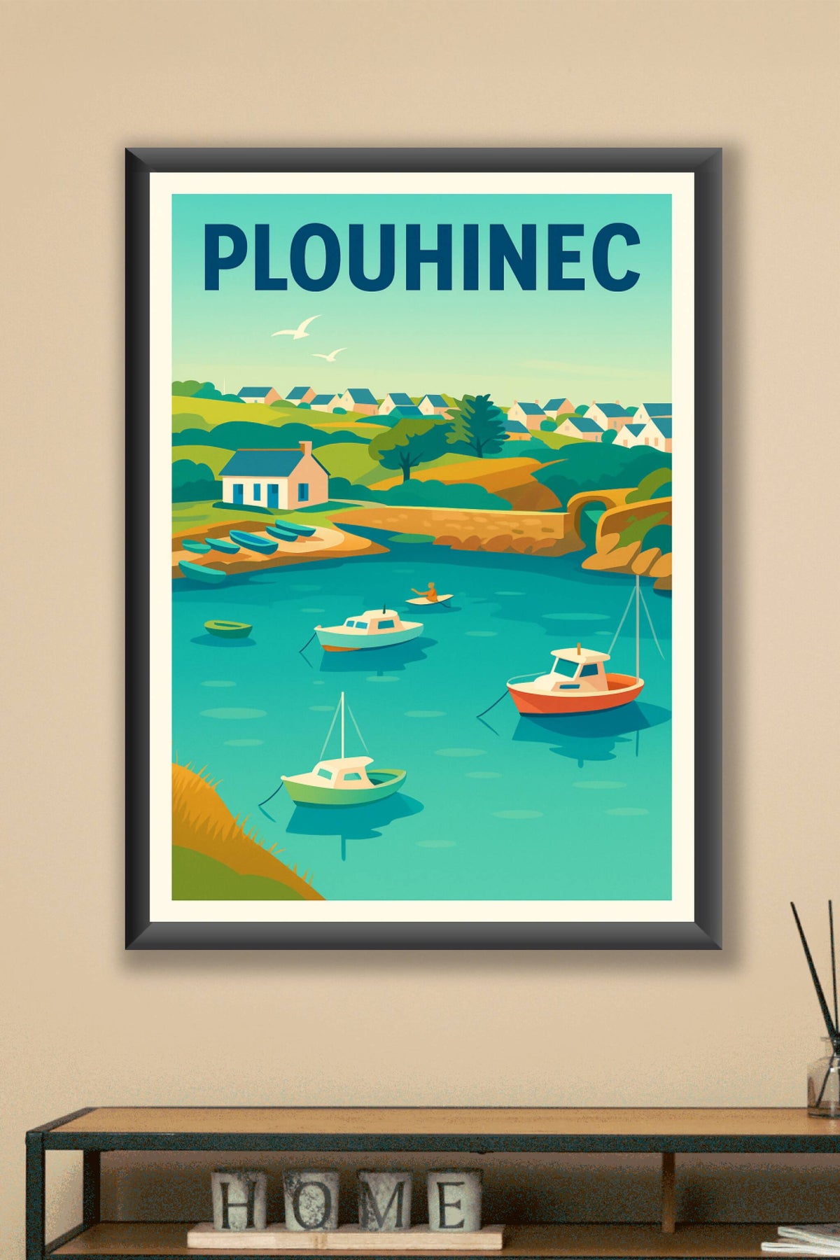 Affiche de Plouhinec - Charme maritime et paysages paisibles
