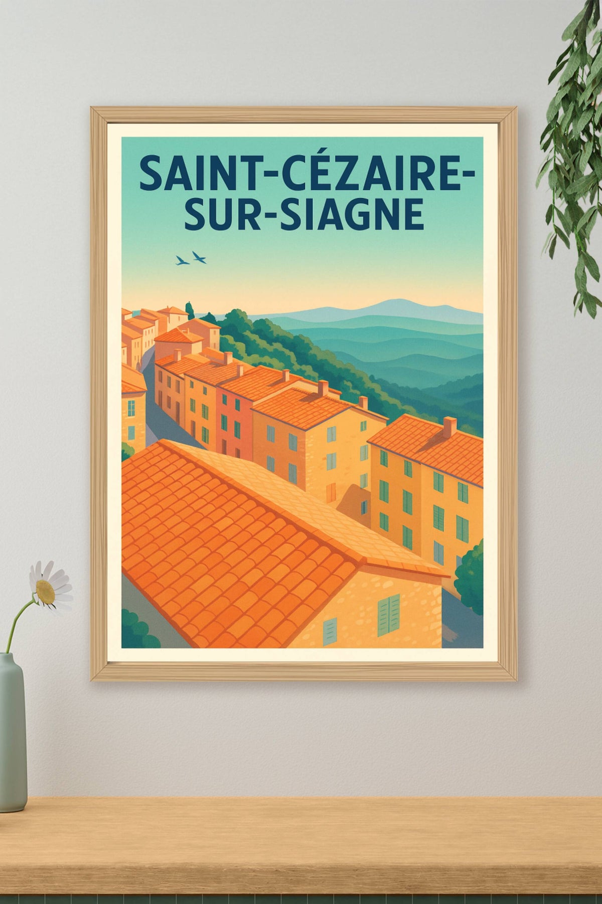Affiche de Saint-Cézaire-sur-Siagne - Charme provençal et paysages enchanteurs
