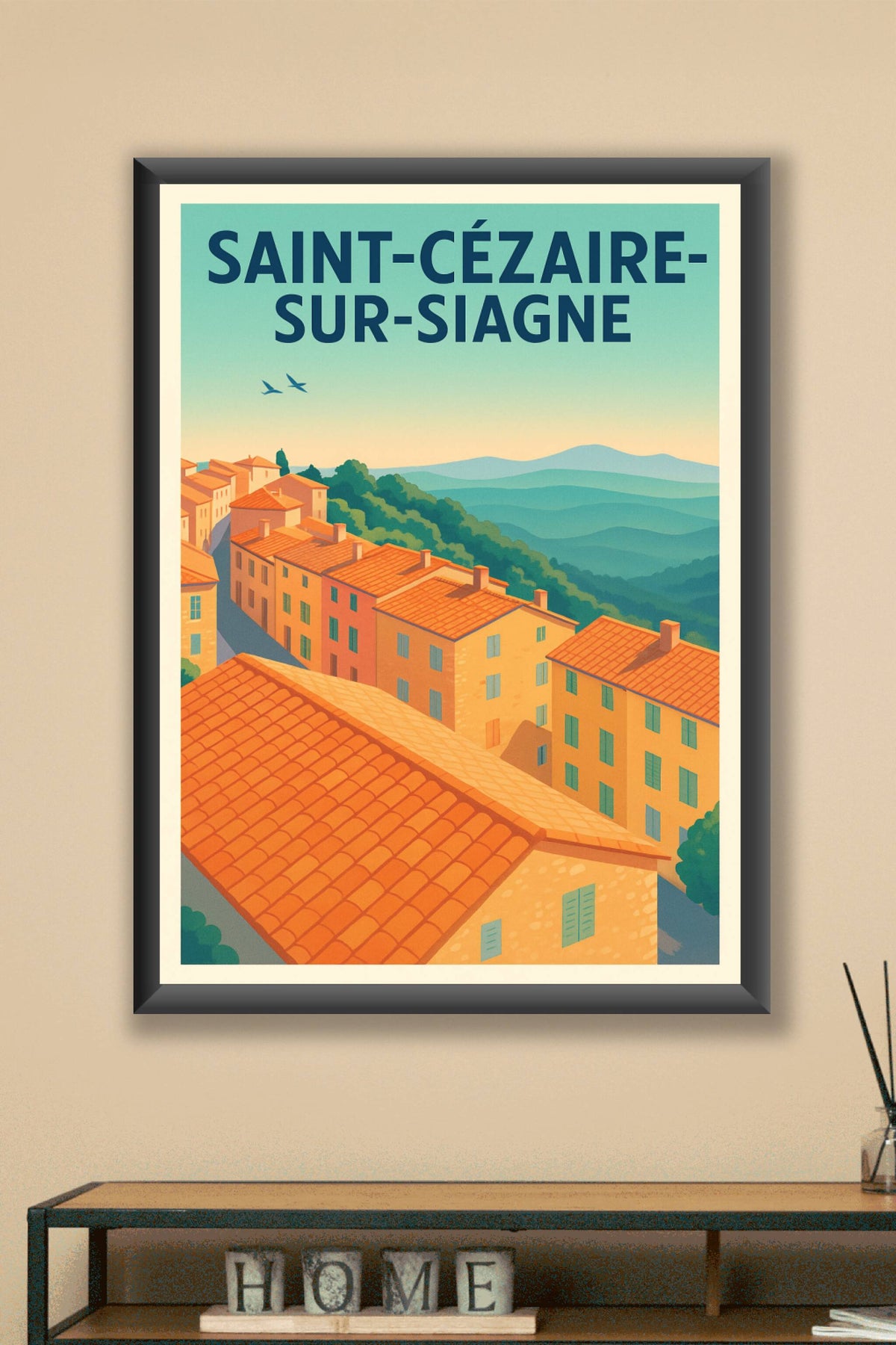 Affiche de Saint-Cézaire-sur-Siagne - Charme provençal et paysages enchanteurs