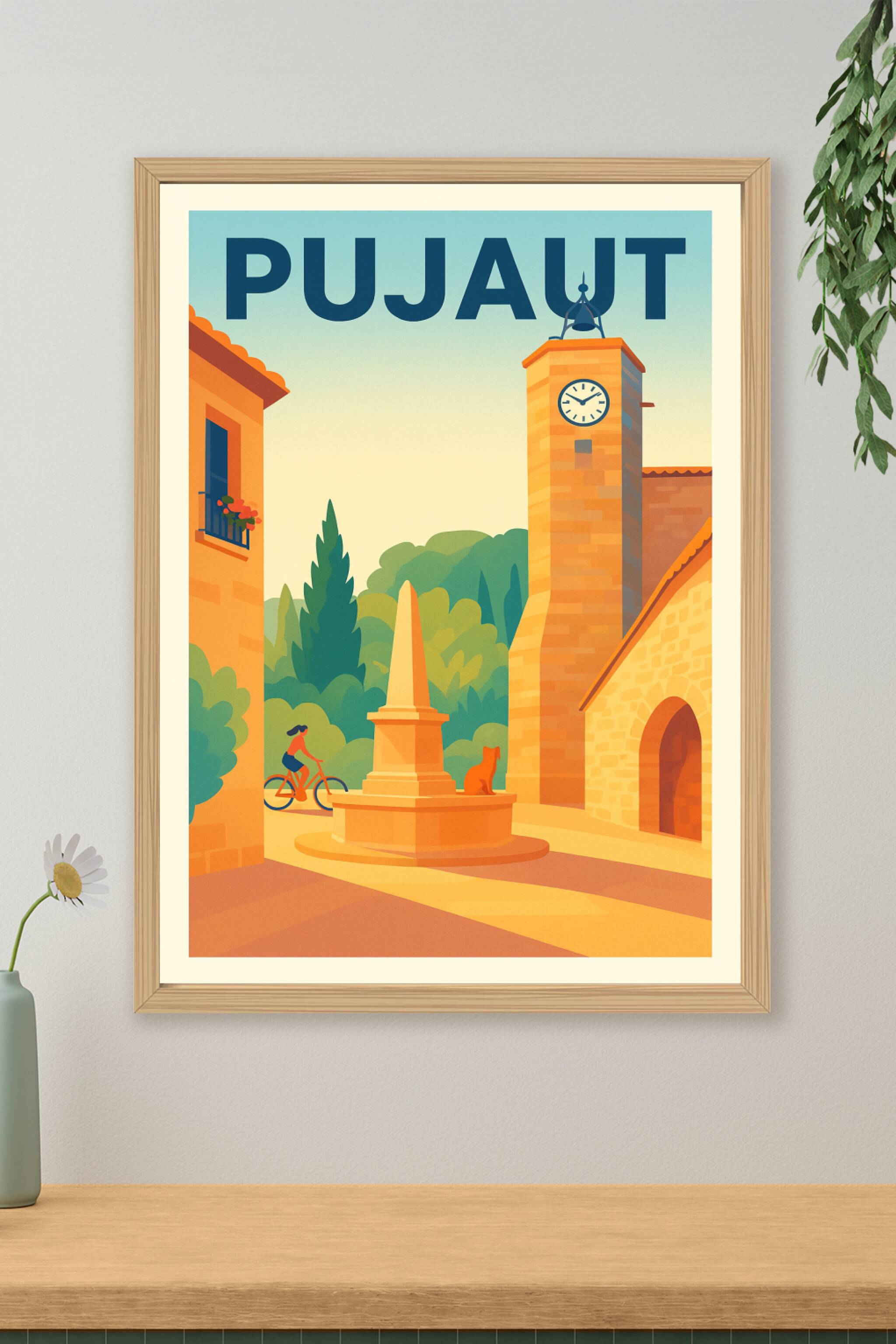 Affiche de Pujaut - Charme et Sérénité Provençale