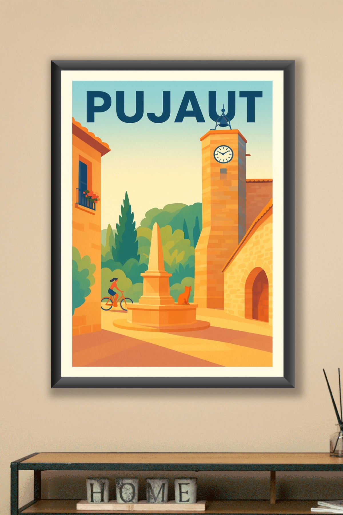 Affiche de Pujaut - Charme et Sérénité Provençale