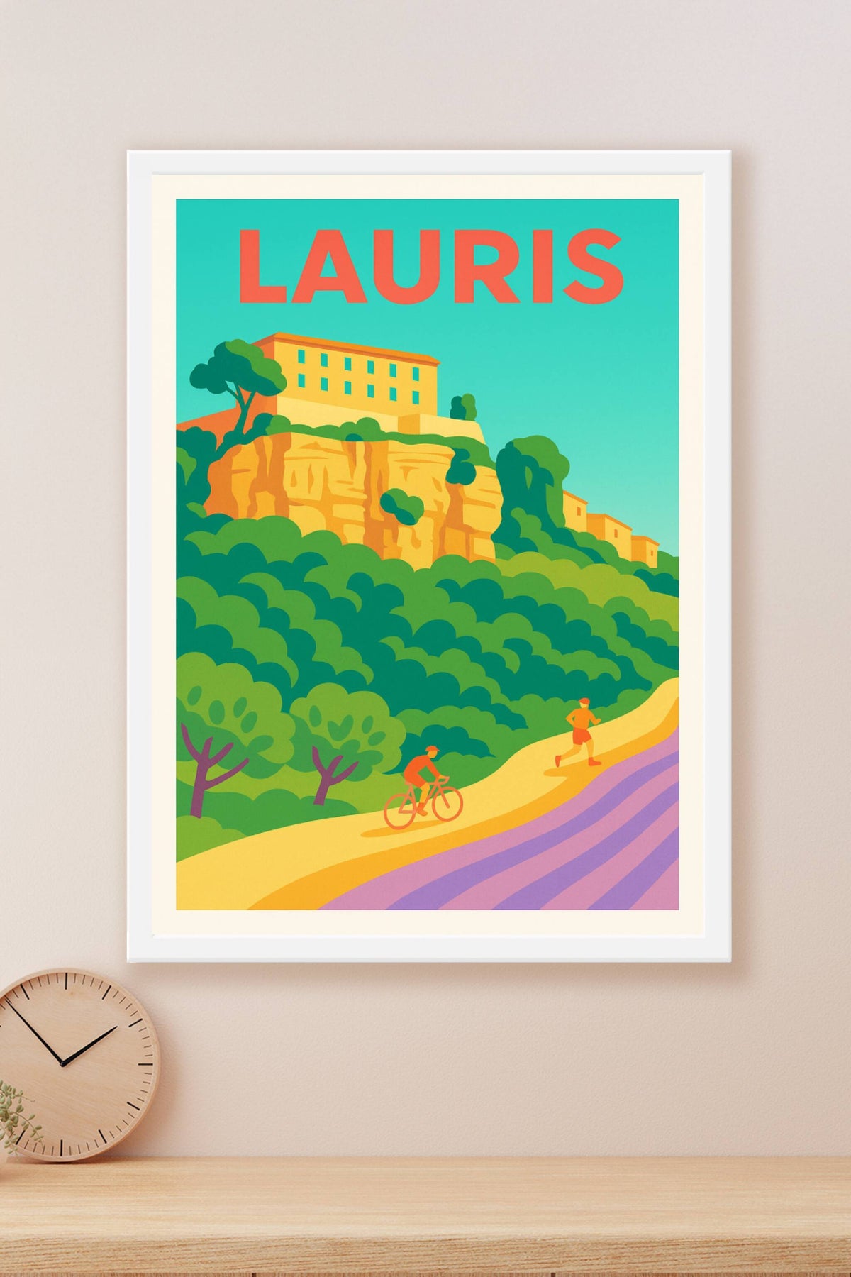 Affiche de Lauris - Évasion et nature en Provence