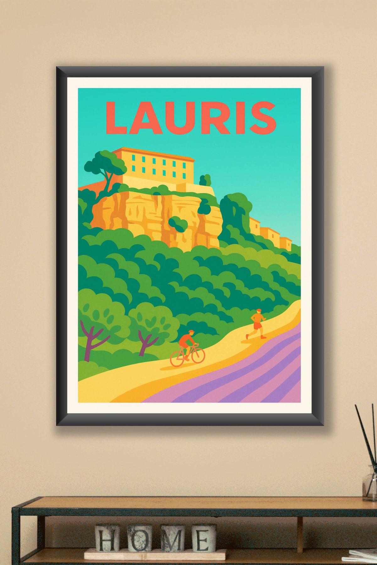 Affiche de Lauris - Évasion et nature en Provence