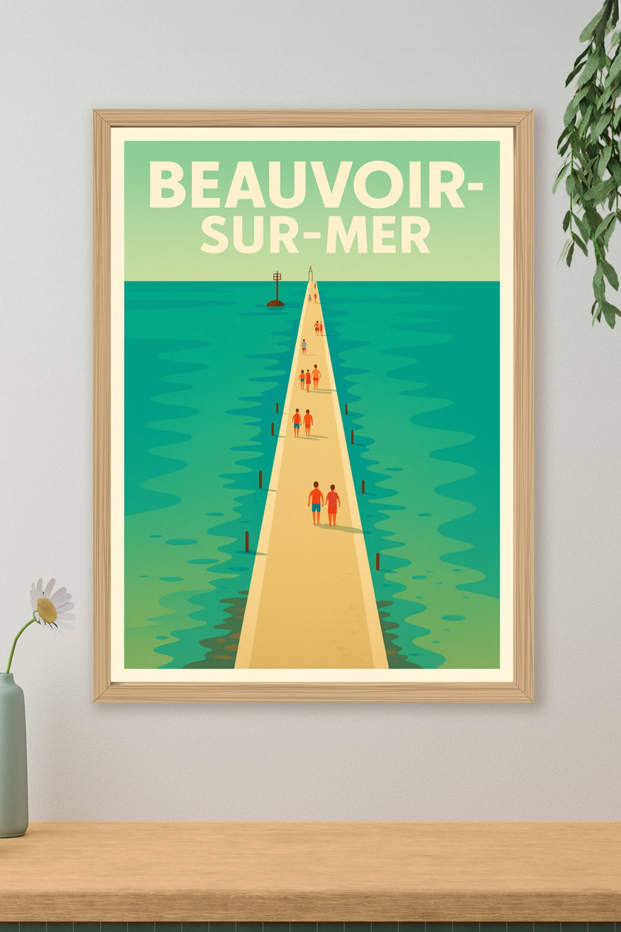 Affiche de Beauvoir-sur-Mer - Une escapade en bord de mer intemporelle