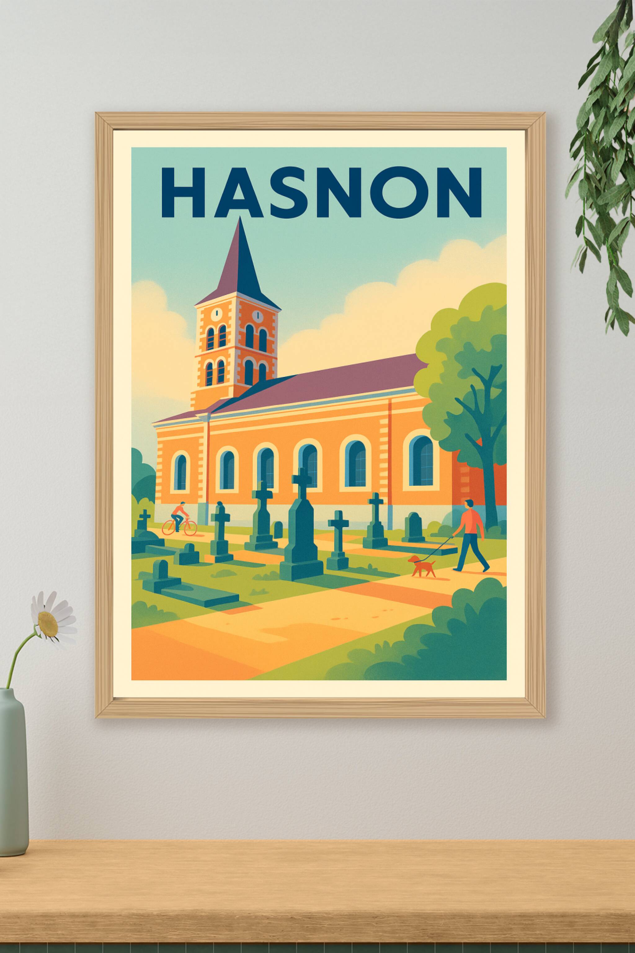 Affiche de Hasnon - Sérénité et histoire au cœur de la ville