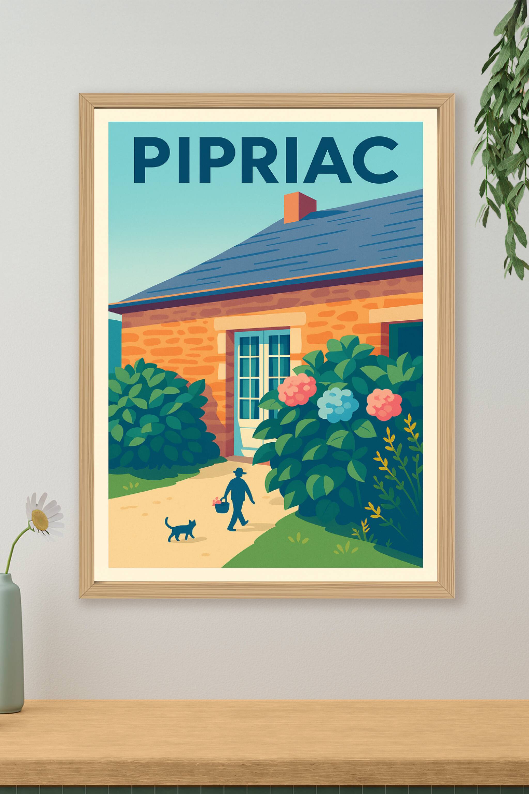 Affiche de Pipriac - Charme bucolique et douceur de vivre