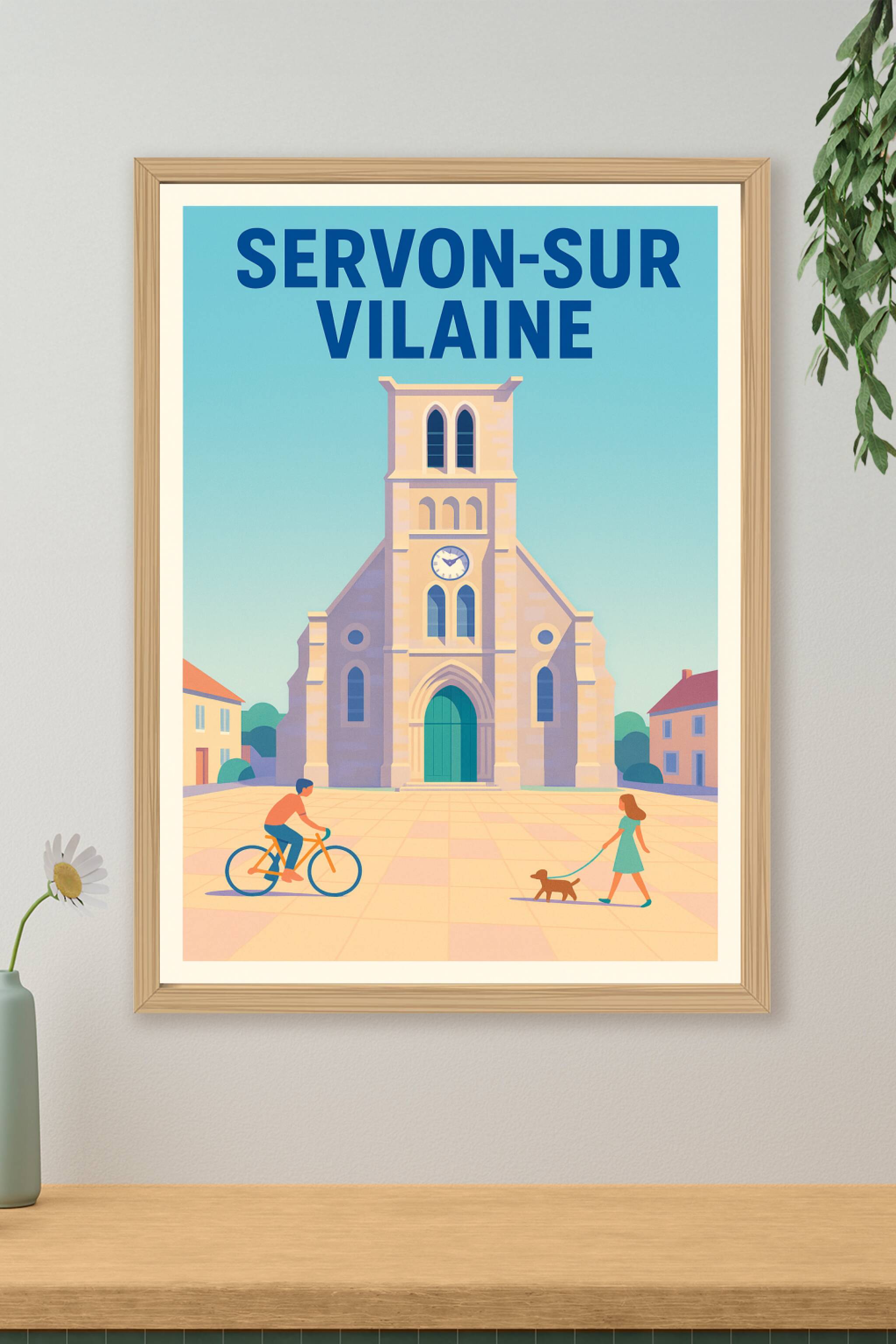 Affiche de Servon-sur-Vilaine - Charme et sérénité du cœur de ville