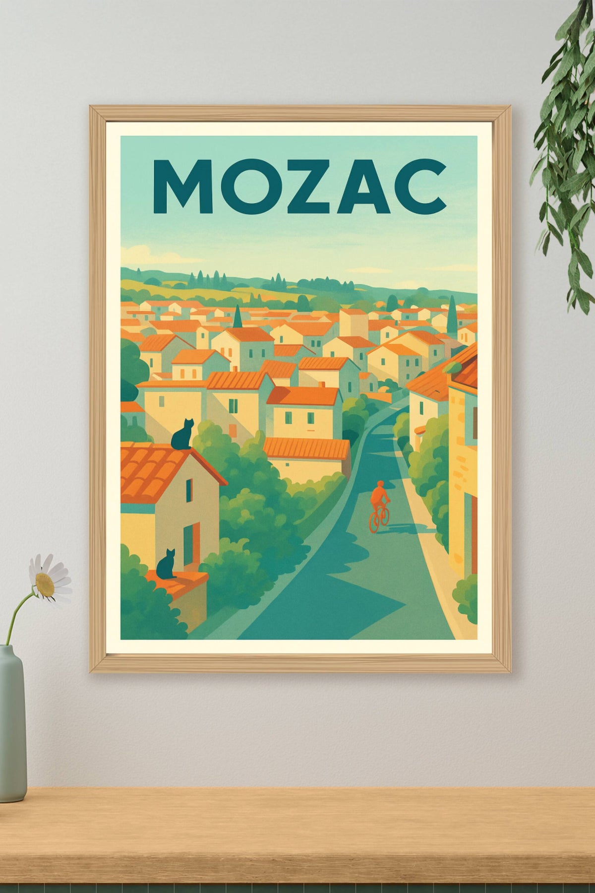 Affiche de Mozac - Voyage bucolique en terre d'Auvergne