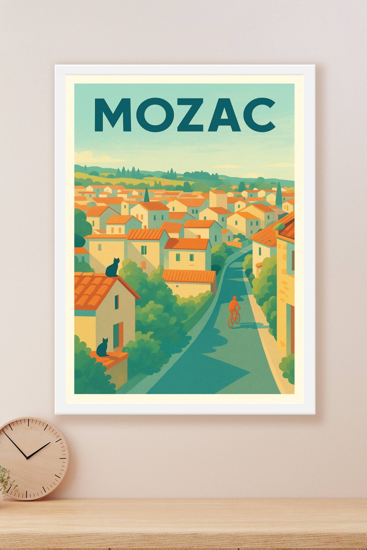 Affiche de Mozac - Voyage bucolique en terre d'Auvergne