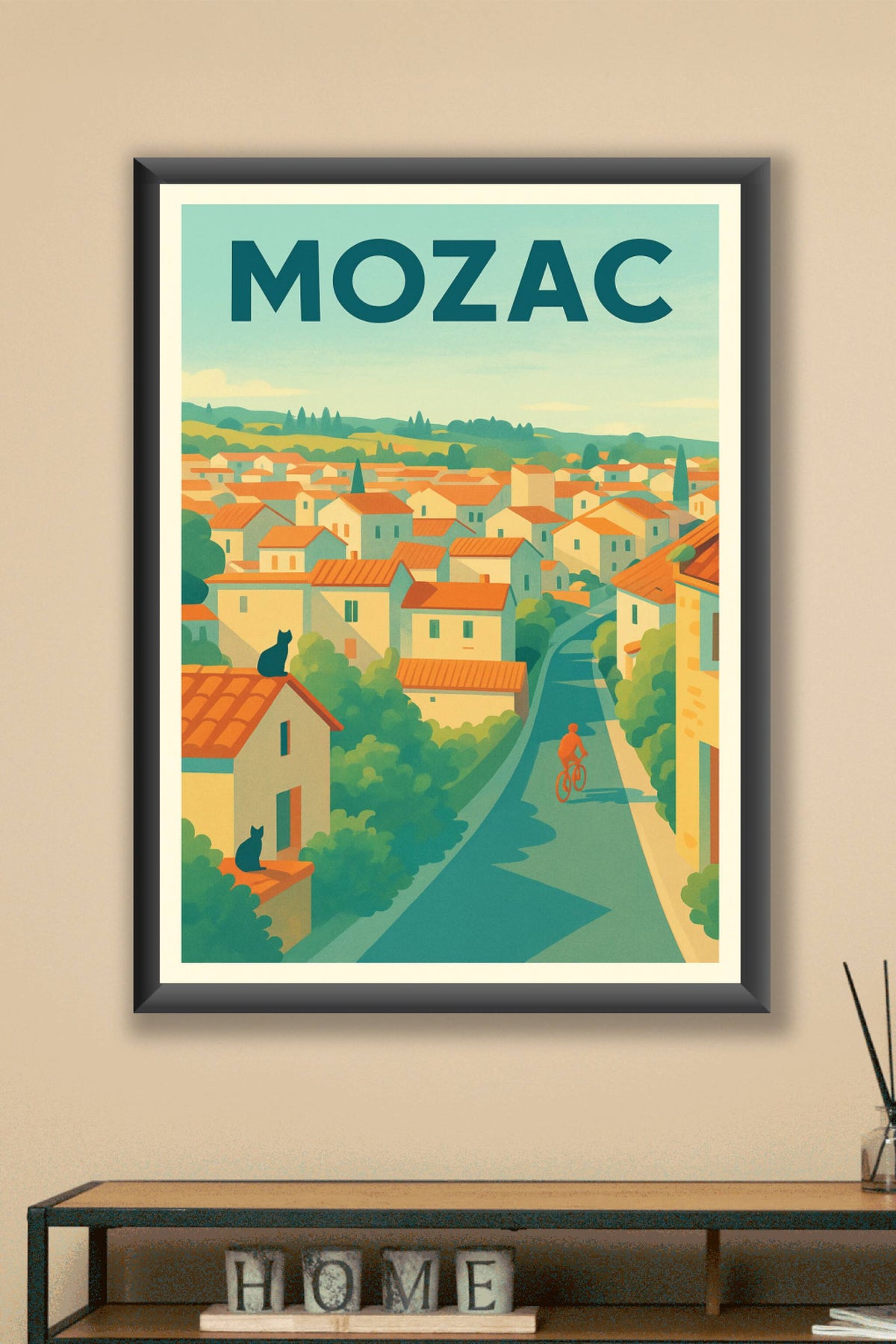 Affiche de Mozac - Voyage bucolique en terre d'Auvergne