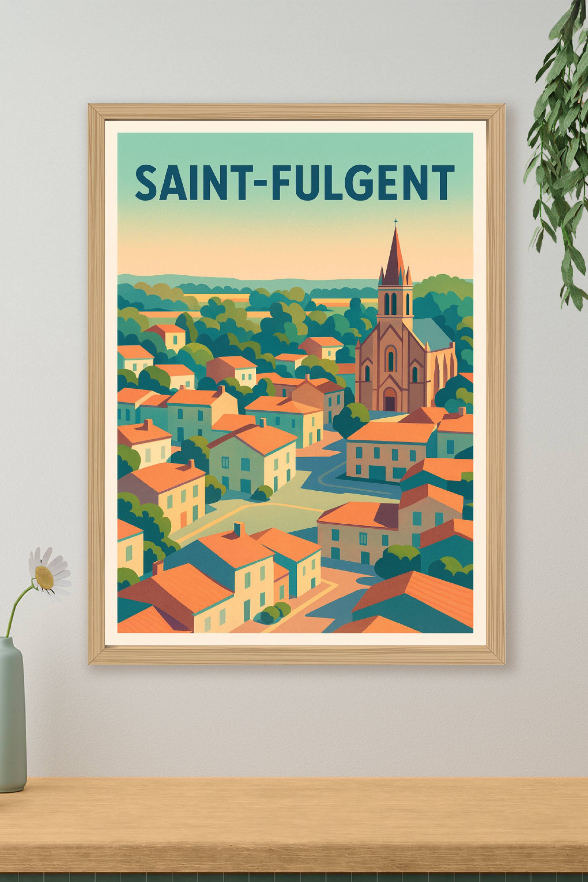 Affiche de Saint-Fulgent - Charme et douceur du bocage vendéen