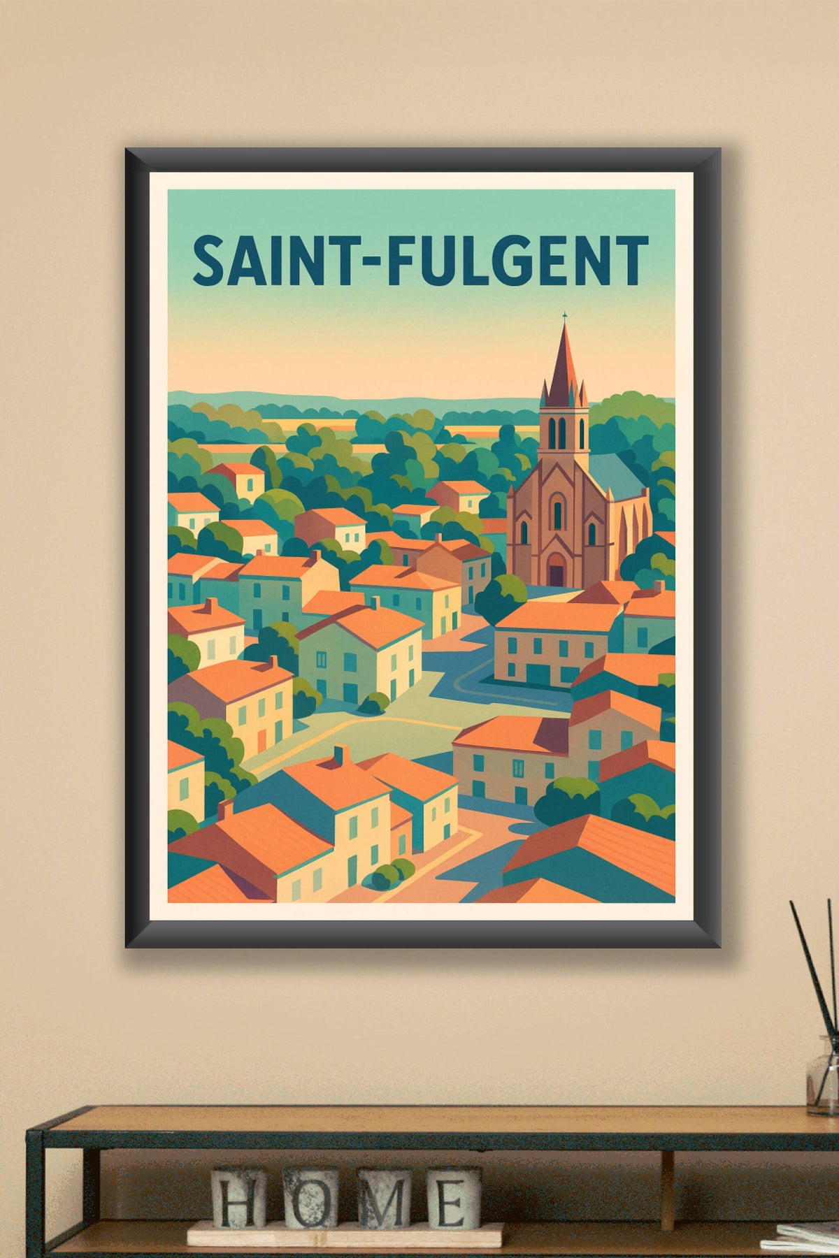 Affiche de Saint-Fulgent - Charme et douceur du bocage vendéen