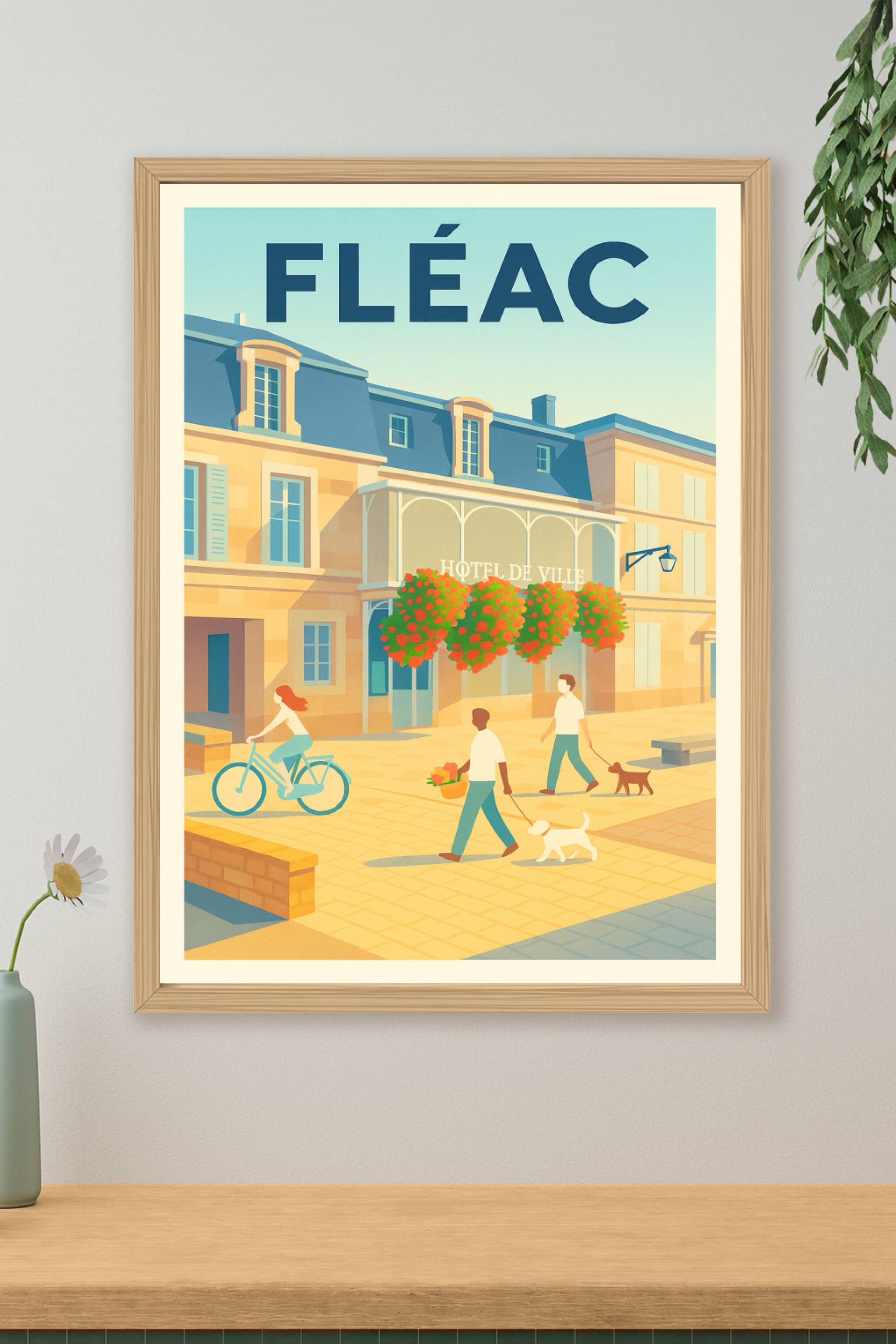 Affiche de Fléac - Charme et douceur de vivre au cœur de la ville