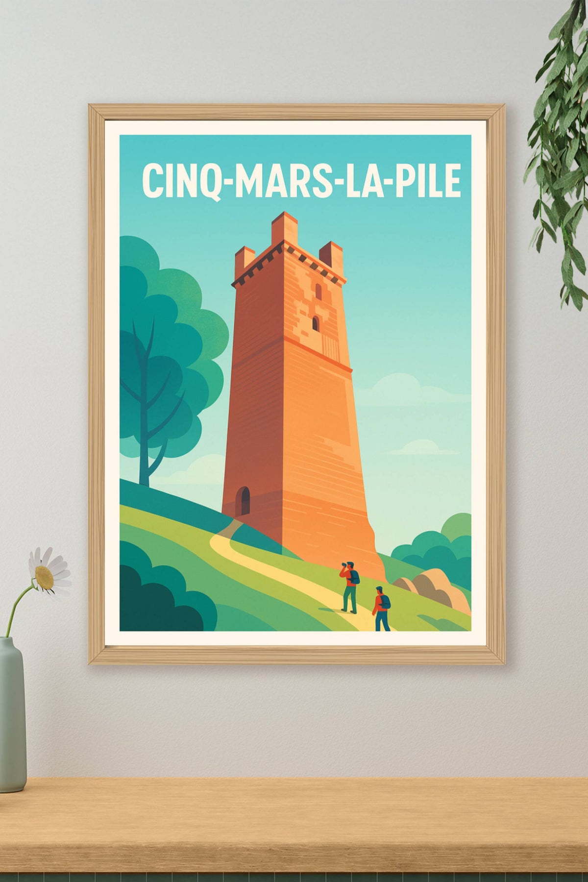 Affiche de Cinq-Mars-la-Pile - La tour emblématique au coeur de la nature