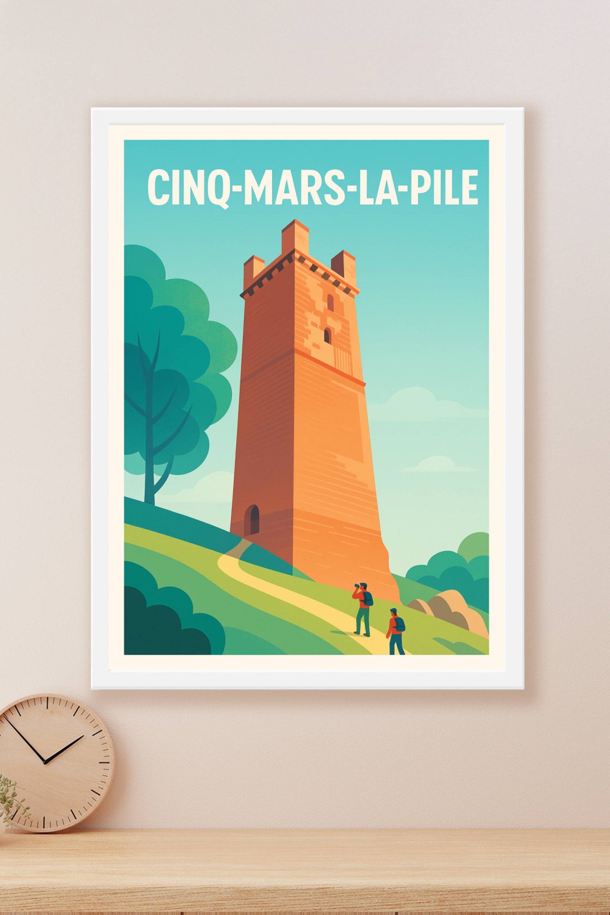 Affiche de Cinq-Mars-la-Pile - La tour emblématique au coeur de la nature