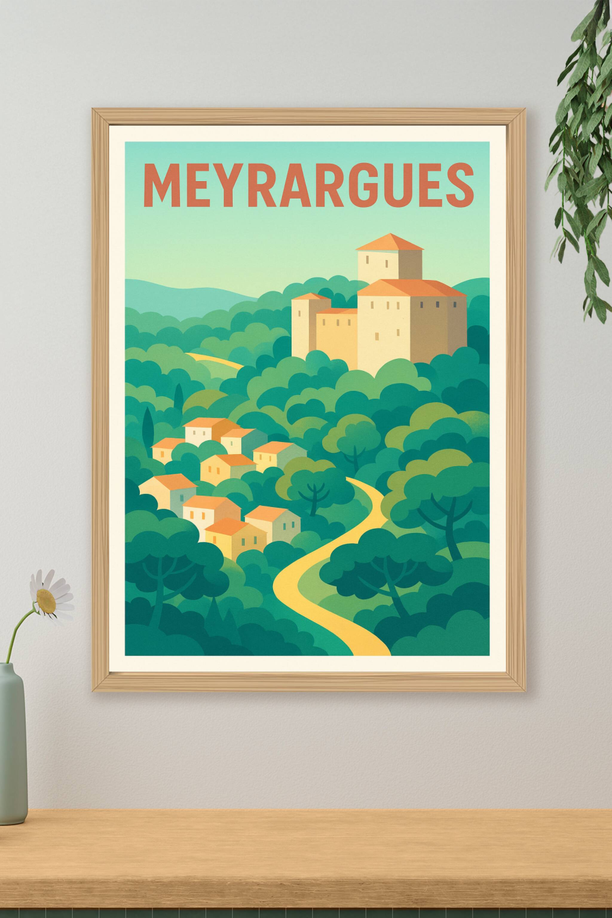 Affiche de Meyrargues - Charme Provençal et villages nichés