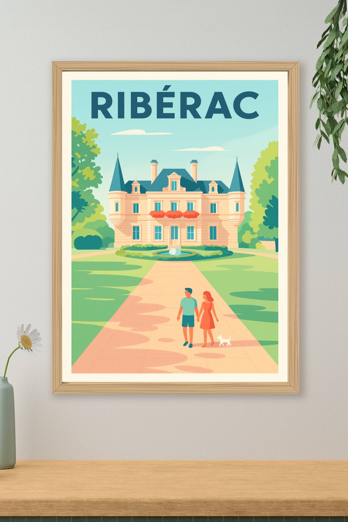 Affiche de Ribérac - Élégance et charme à la française