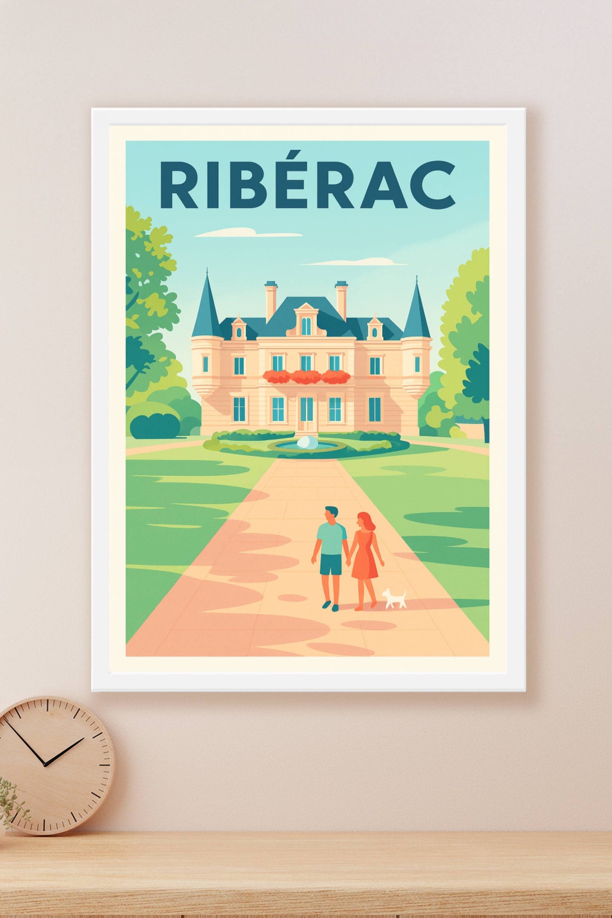 Affiche de Ribérac - Élégance et charme à la française