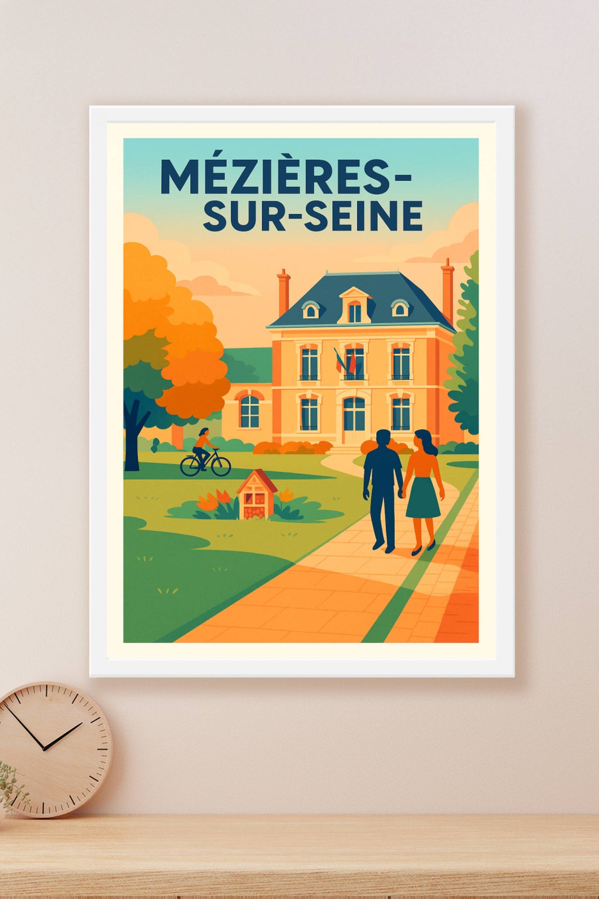 Affiche de Mézières-sur-Seine - Sérénité et charme au fil du temps